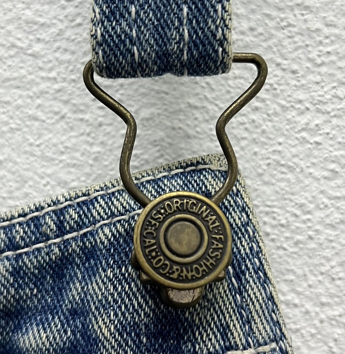 Japanese Brand × Vintage Vintage Y2K Style Tocador Distressed Denim Overalls Size US 34 / EU 50 - 5 Thumbnail
