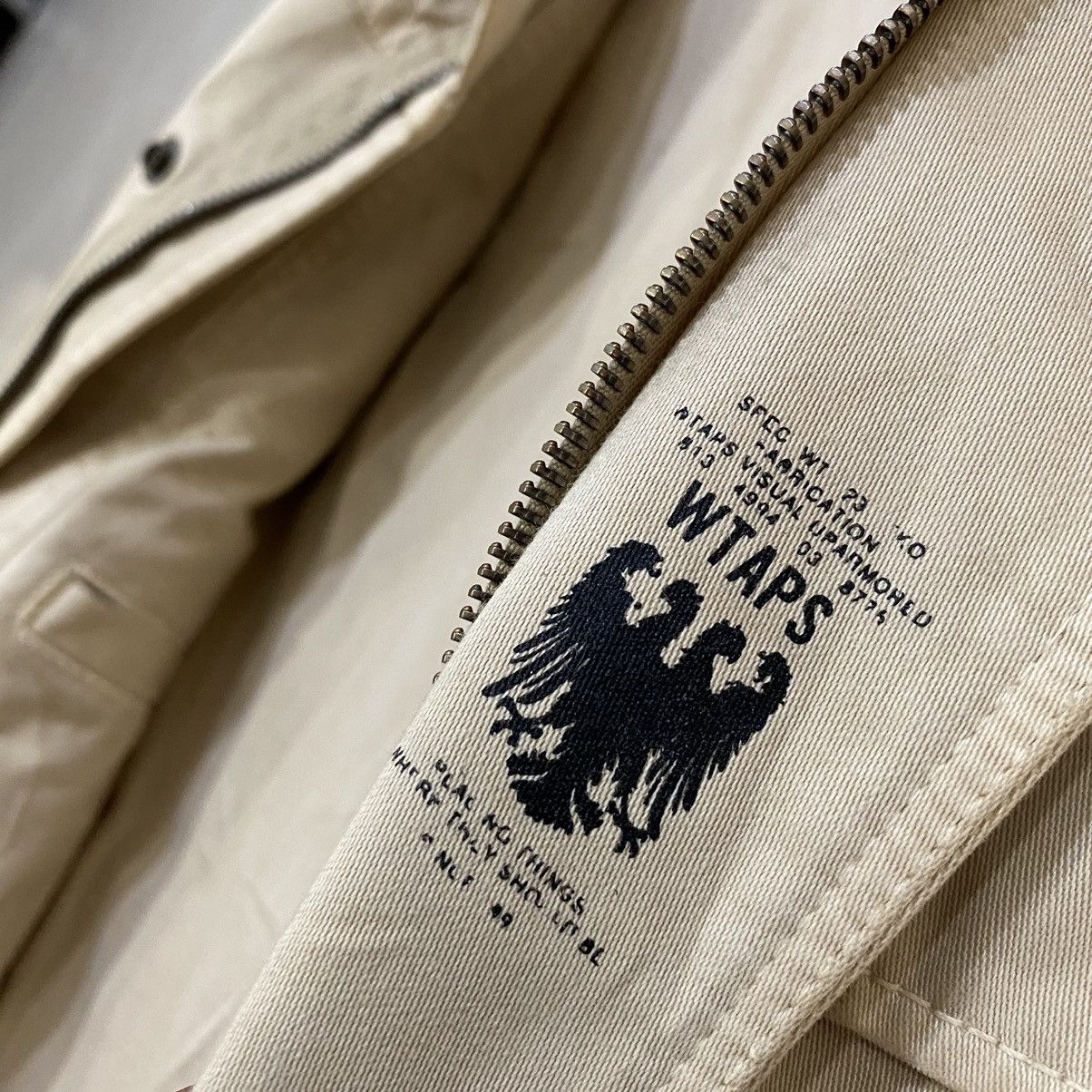 Wtaps 🔥VINTAGES WTAPS M-65 SPEC 201-205 FIELD SATIN JACKET ARMY Size US S / EU 44-46 / 1 - 14 Thumbnail