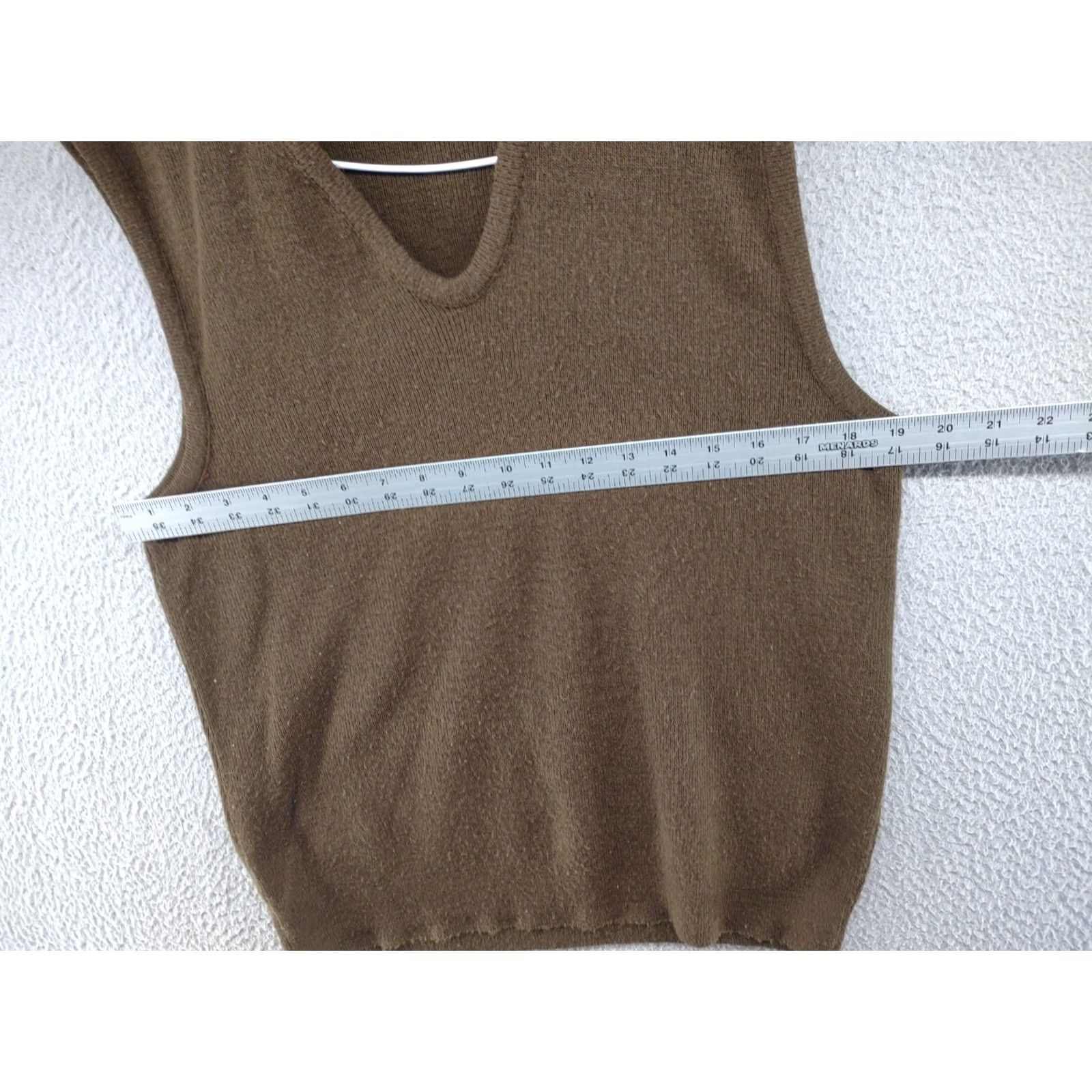 Vintage Vintage 70s Drummond Acrylic Brown Sweater Vest - Large Size Golf Tennis Size US L / EU 52-54 / 3 - 5 Thumbnail
