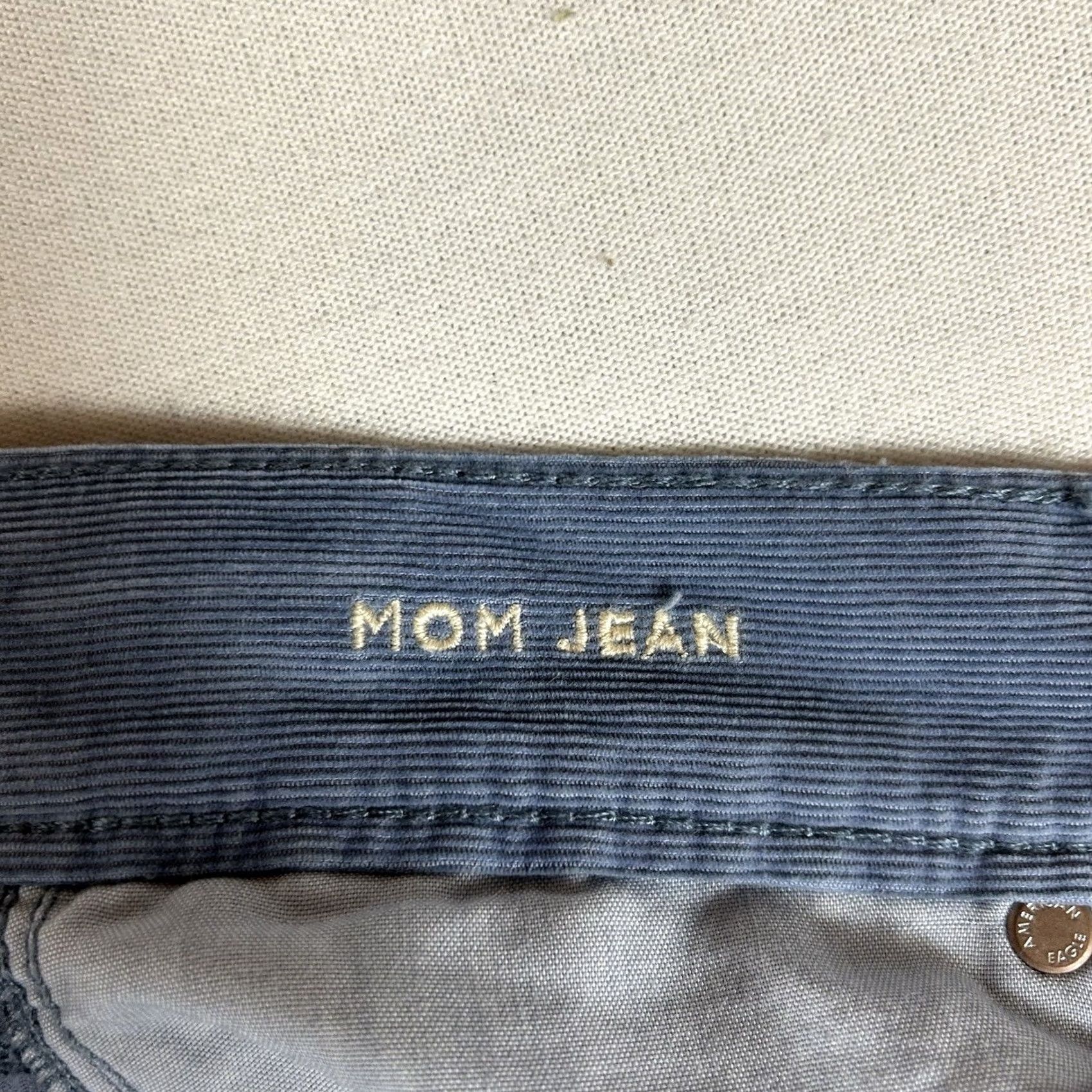 American Eagle Outfitters American Eagle Outfitters Mom Jeans Corduroy 4 Blue High Rise High Waisted Jeans Womens NWT Vintage: No Size 27" / US 4 / IT 40 - 7 Thumbnail