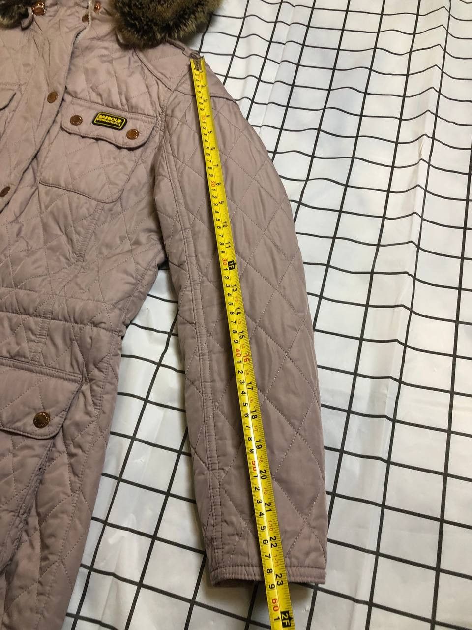 Barbour BARBOUR Womens International Latte Enduro Quilt Jacket Size M / US 6-8 / IT 42-44 - 3 Thumbnail