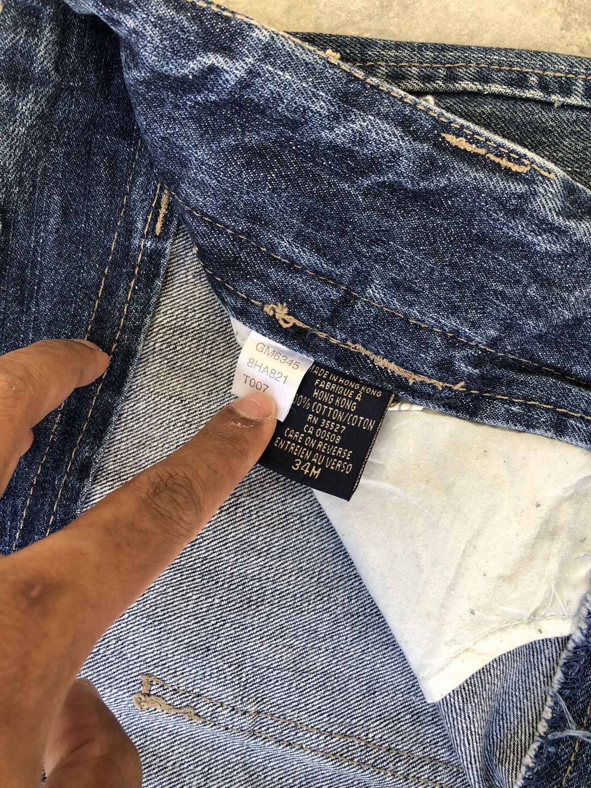 Marithe + Francois Girbaud Le Jean Marithe Francois Gurbaud Y2k M+FG Strap Baggy Denim Size US 34 / EU 50 - 16 Thumbnail