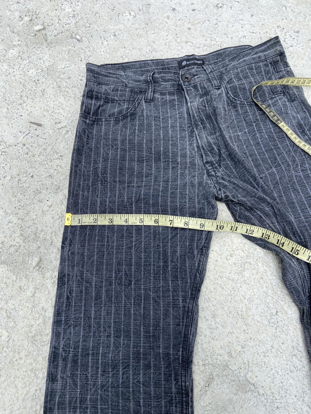 If Six Was Nine × Japanese Brand × Vintage Vintage Hickory Stripe Denim Size US 30 / EU 46 - 10 Thumbnail