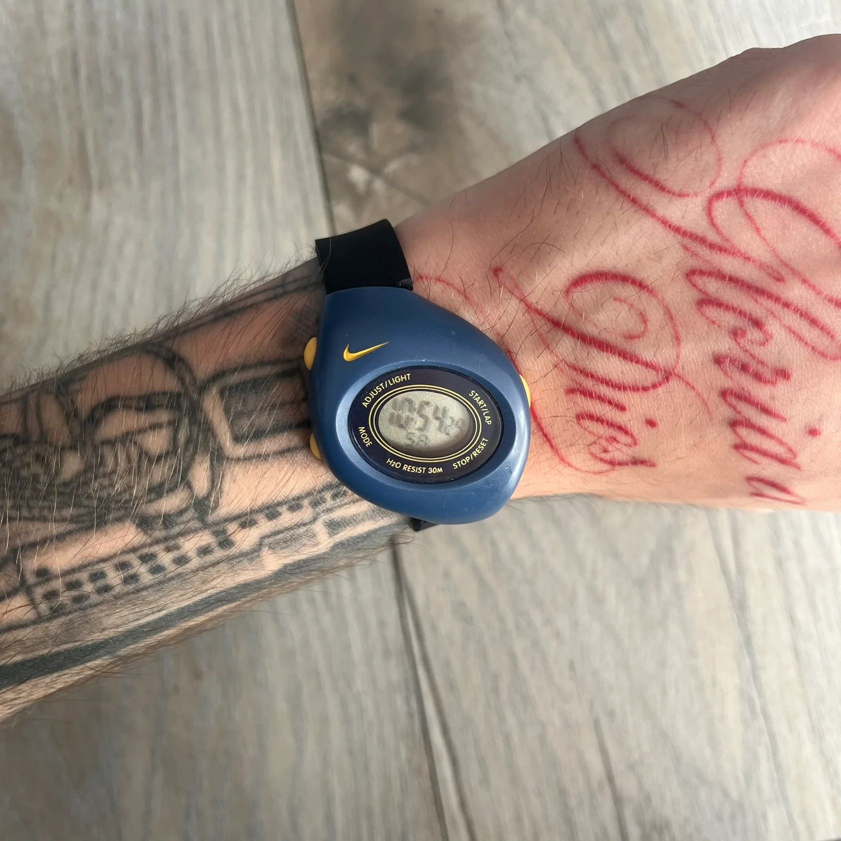 Nike Nike Triax Junior 2000's Blue Digital Watch Size ONE SIZE - 3 Thumbnail