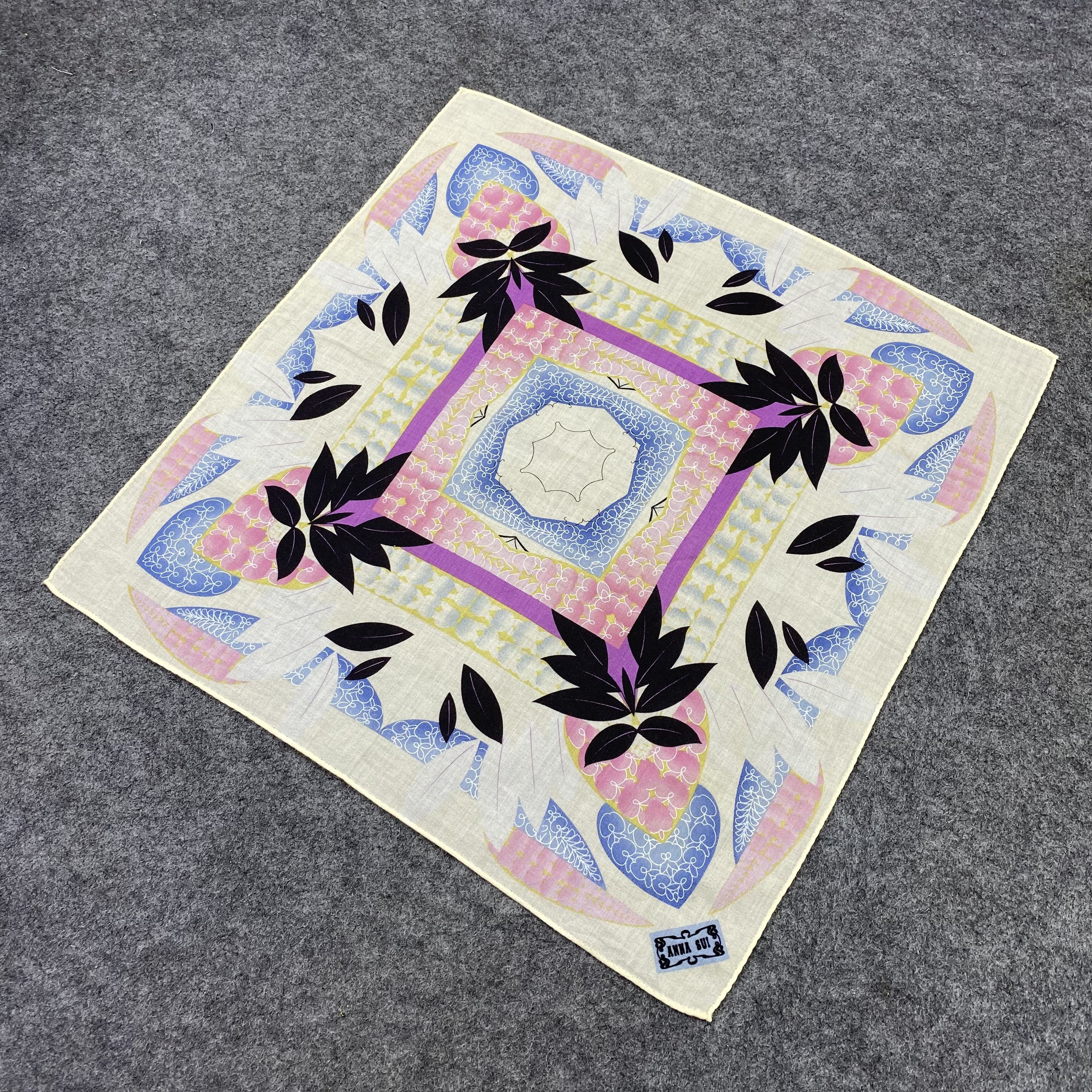 Anna Sui Anna Sui Handkerchief Neckerchief Bandana-B1862 Size ONE SIZE - 4 Thumbnail