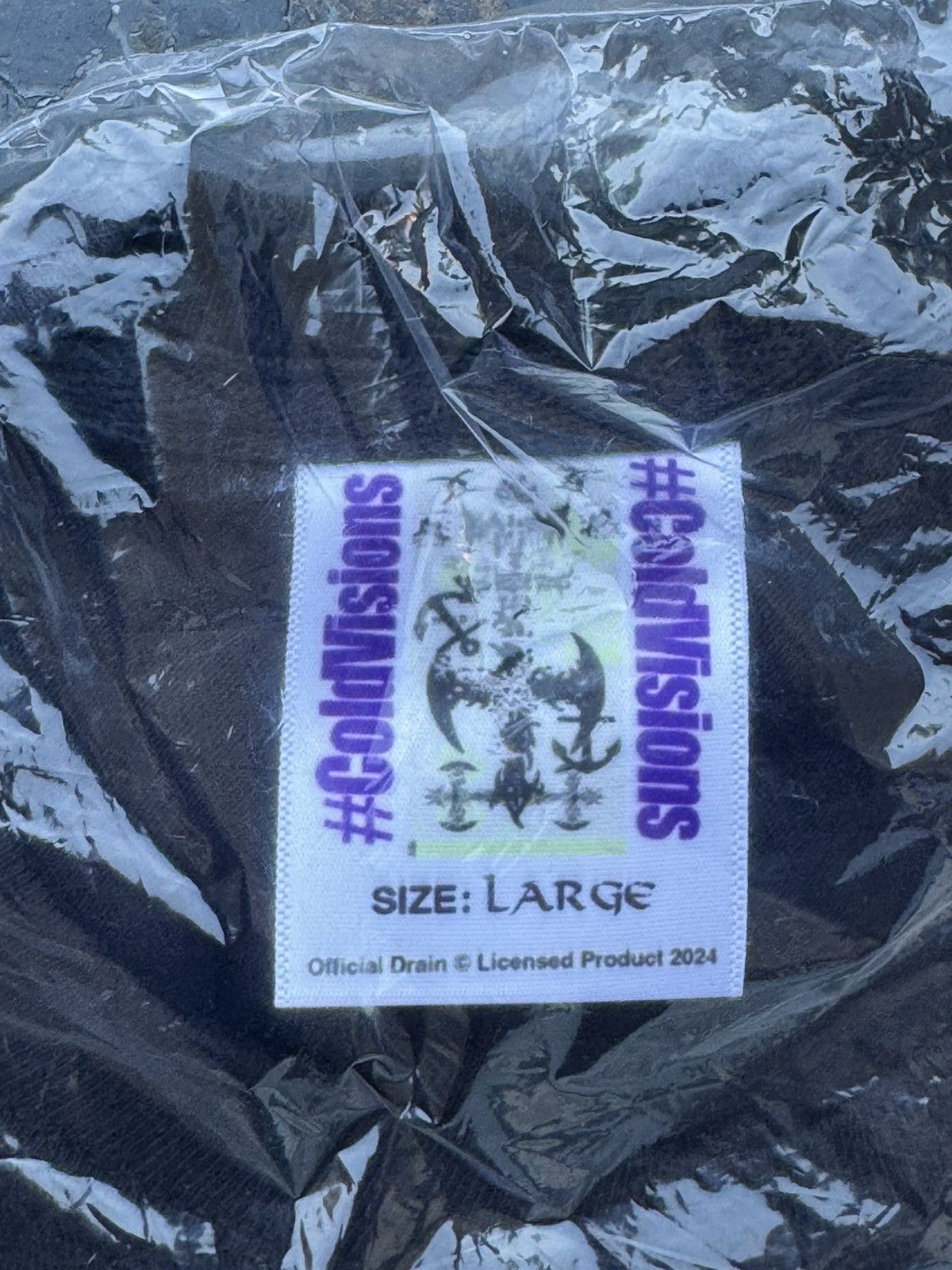 Drain Gang CV ANCHOR BLACK T-SHIRT UNOPENED Size US L / EU 52-54 / 3 - 4 Thumbnail
