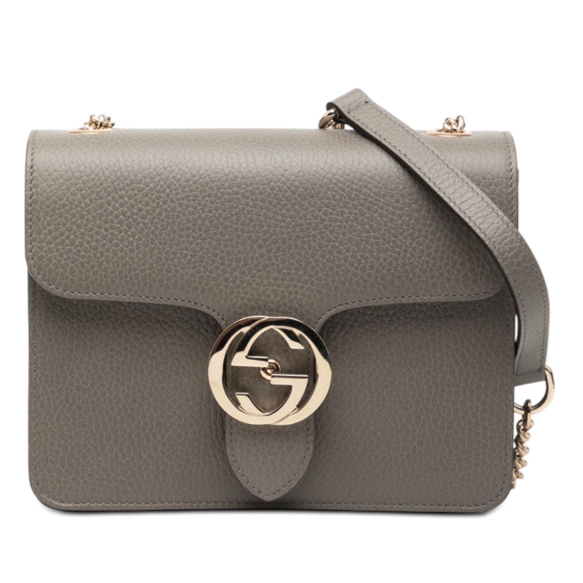Gucci Gucci Small Dollar Calfskin Interlocking G Crossbody Size ONE SIZE - 1 Thumbnail