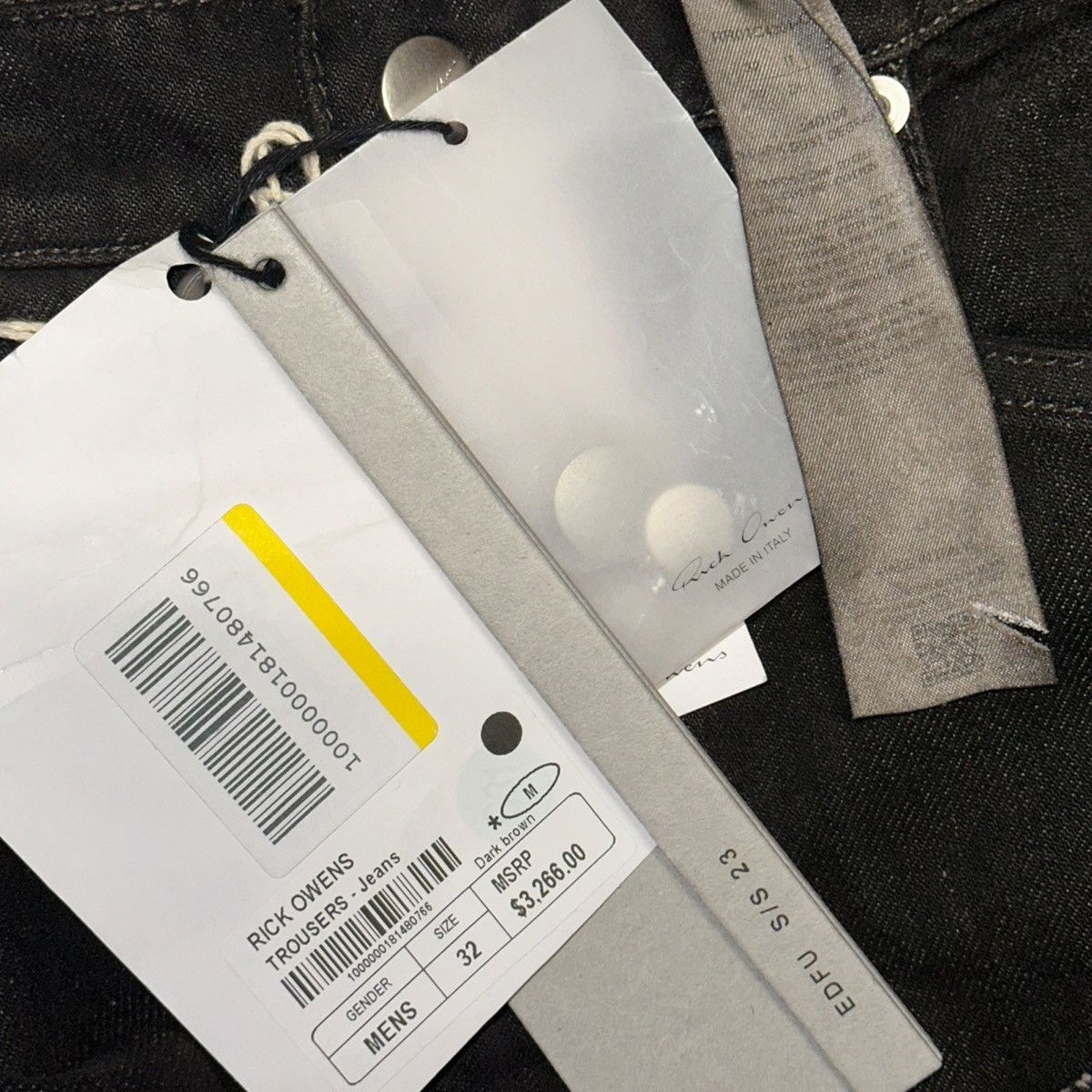 Rick Owens $3,300 SS23 Sample paneled flare denim Size US 32 / EU 48 - 5 Thumbnail