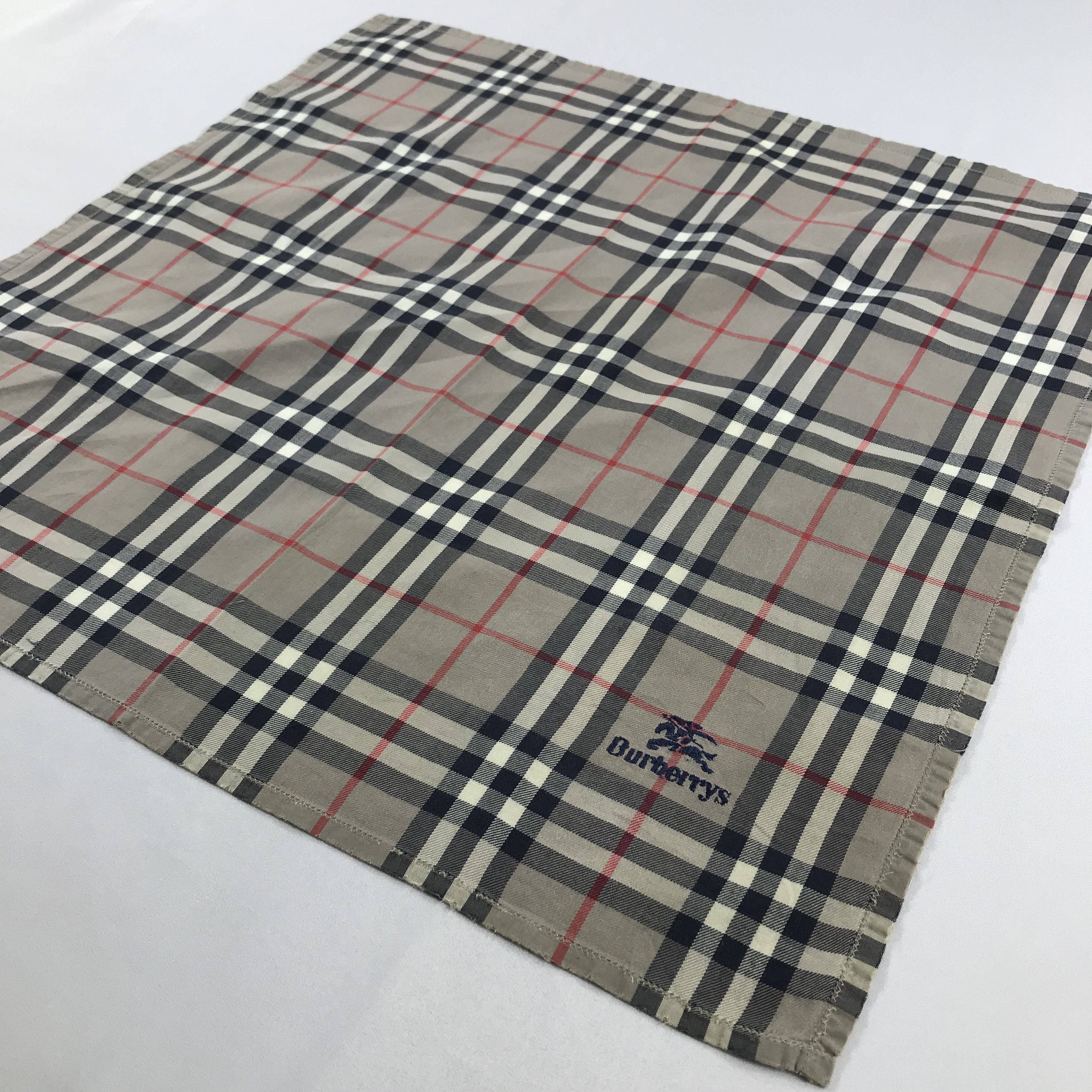 Burberry × Vintage Burberry Bandana / Handkerchief / Neckerchief - S2095 Size ONE SIZE - 2 Thumbnail