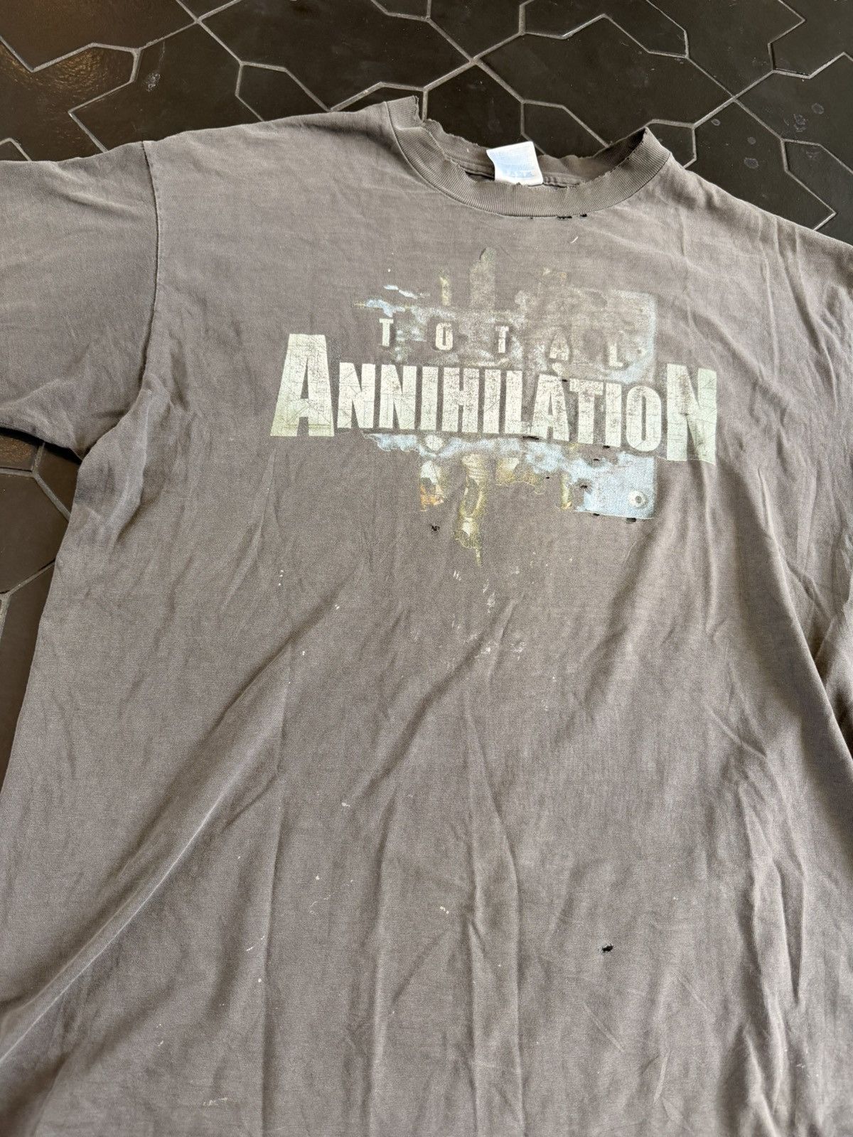 Vintage Faded / Thrashed Total Annihilation Tee Size US XL / EU 56 / 4 - 9 Thumbnail