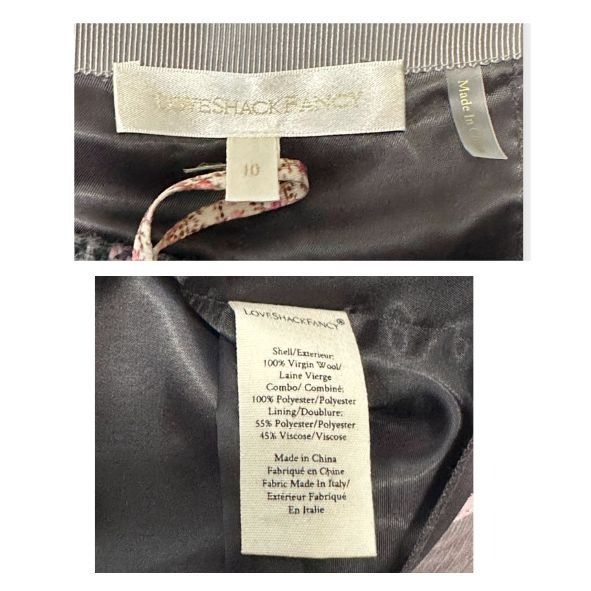 LoveShackFancy Loveshackfancy Rooney Pleated Wool Miniskirt, Plaid, Size 10 Size 32" / US 10 / IT 46 - 4 Thumbnail