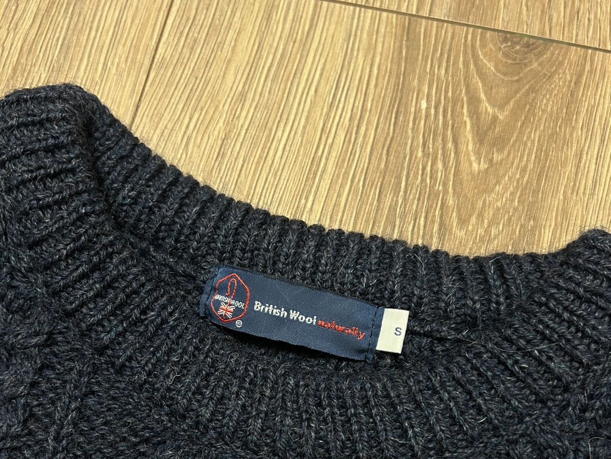 Vintage British Wool naturally blue sweatshirt wool 100% Size US S / EU 44-46 / 1 - 6 Thumbnail
