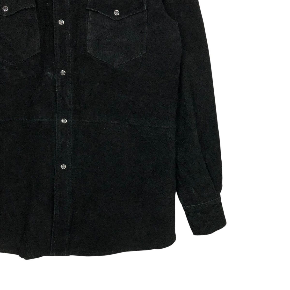 Japanese Brand 🔥RICH BLACK VINTAGE CHORE LEATHER JACKET CANTERBURY CROSS Size US M / EU 48-50 / 2 - 7 Thumbnail
