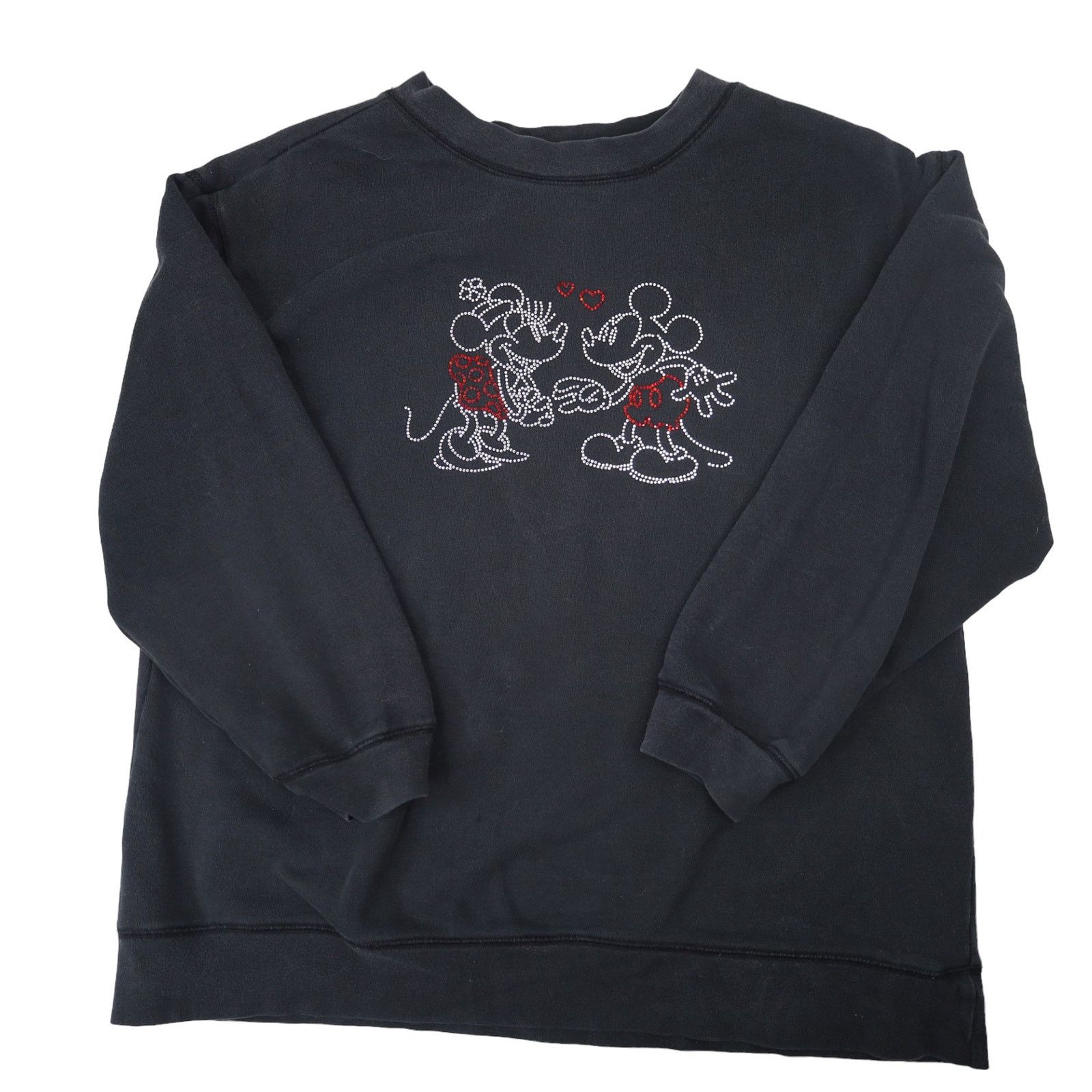 Disney × Vintage Vintage Disney Mickey and Minnie Mouse Rhinestone Sweatshirt Size M / US 6-8 / IT 42-44 - 1 Thumbnail
