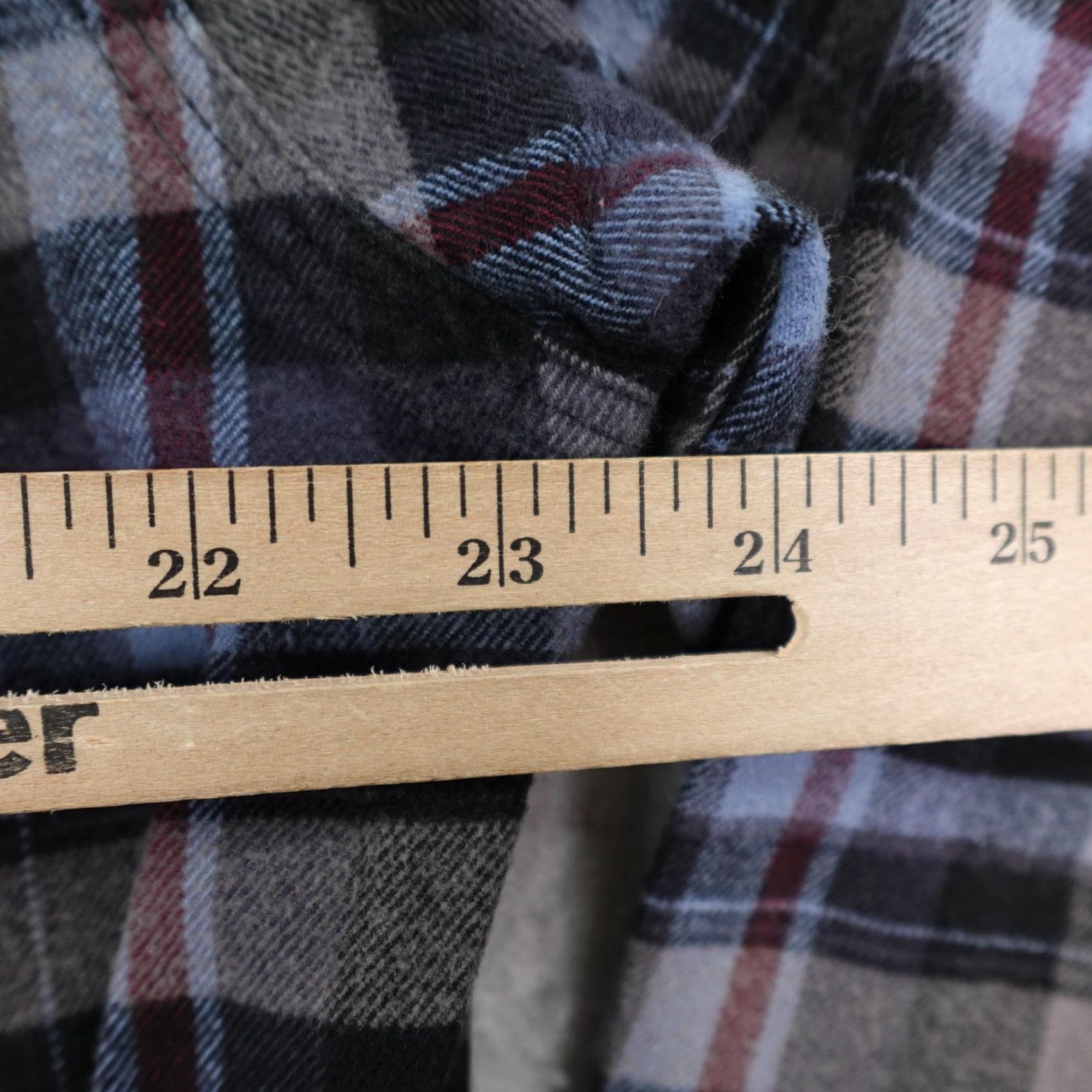 Carhartt Carhartt Shirt Mens Large Blue Gray Black Plaid Flannel Distressed Button Up Size US L / EU 52-54 / 3 - 7 Thumbnail