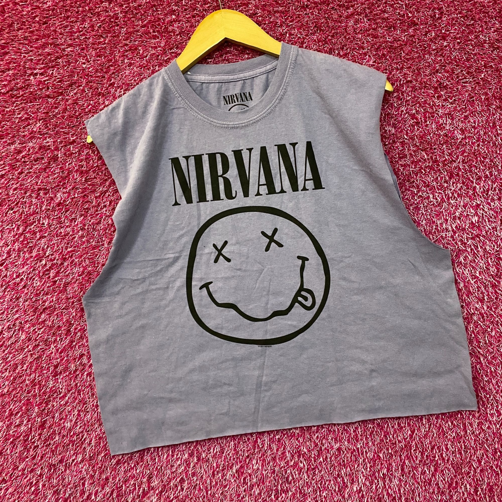 Nirvana Nirvana Smiley Face Sleeveless Grunge Croptop size Large Size L / US 10 / IT 46 - 3 Thumbnail