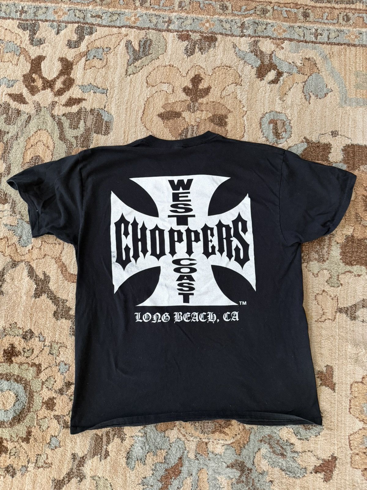 Vintage × West Coast Choppers West coast chopper Big logo faded t
