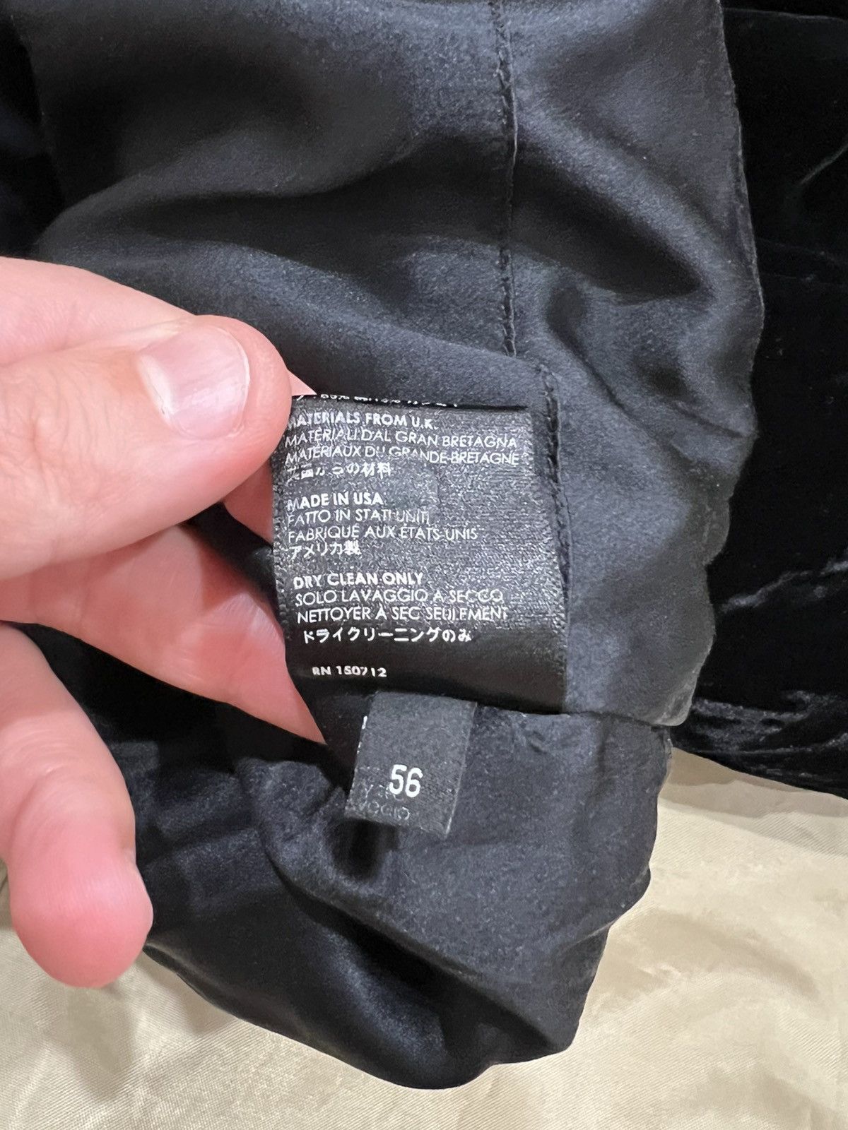 Amiri AMIRI Velvet Bomber Jacket black size 56 $3500 Size US XL / EU 56 / 4 - 5 Thumbnail