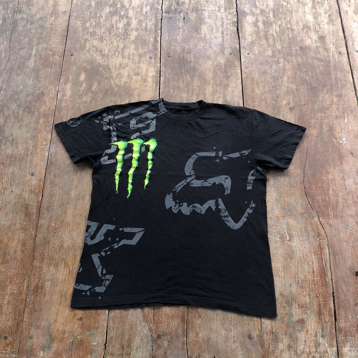 Fox Racing Vintage Fox X Monster Energy Collaboration Rare Shirt Size US L / EU 52-54 / 3 - 2 Thumbnail