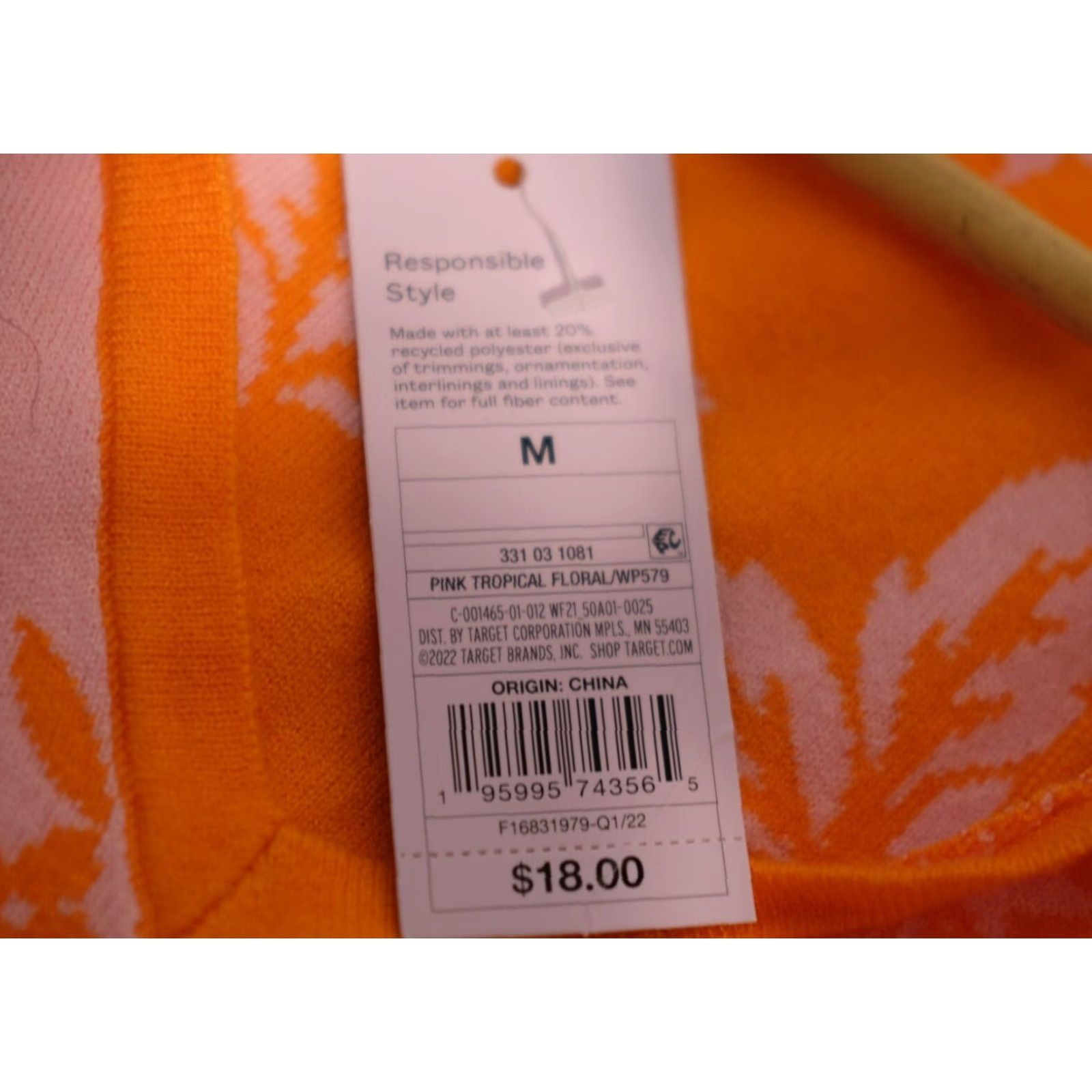 Vintage NWT! Wild Fable Knit Skirt and Tank Set Pink/Orange Size M Size 32" / US 10 / IT 46 - 5 Thumbnail