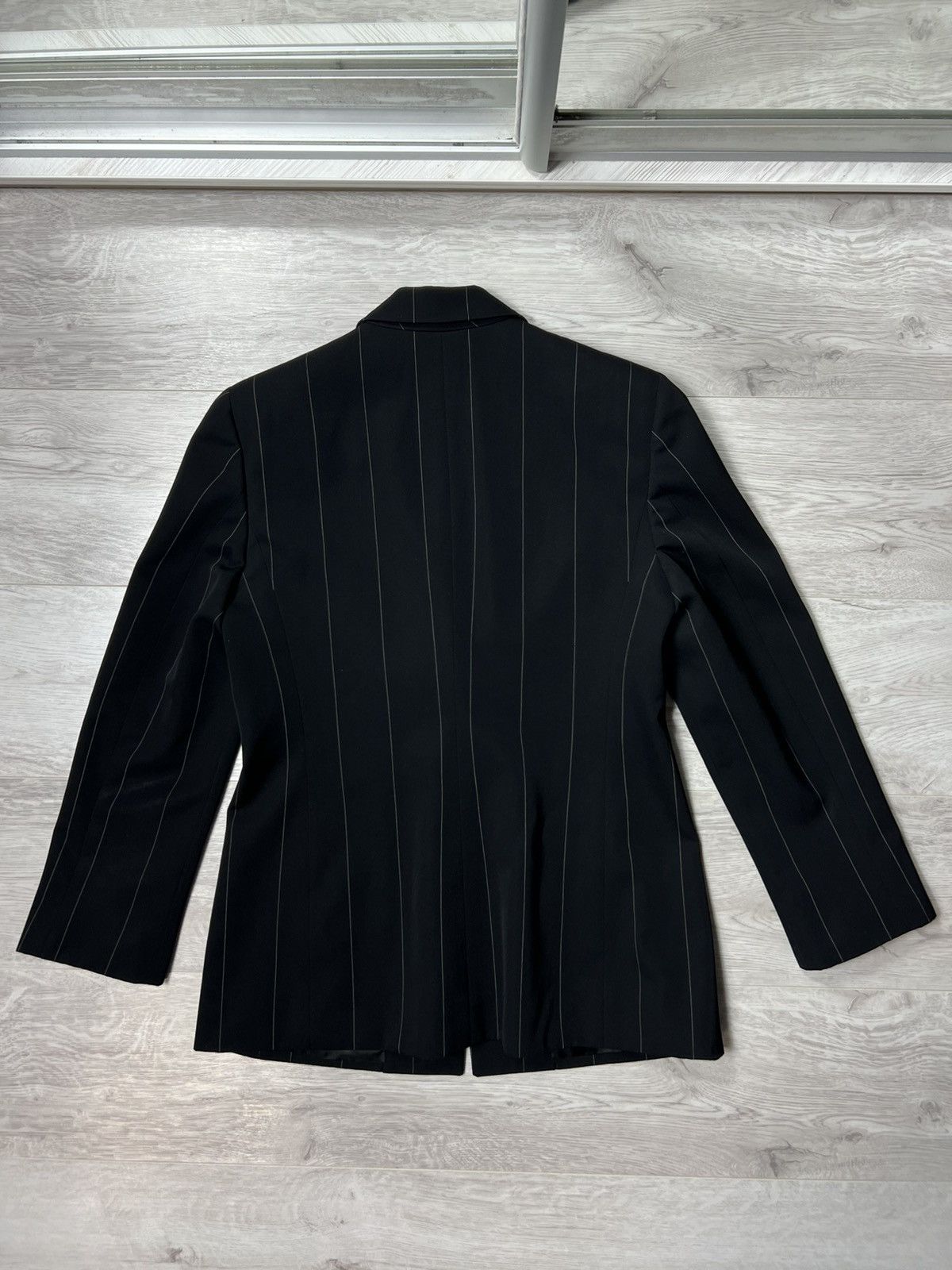 Versace Vintage 80s Gianni Versace Couture Striped Blazer Jacket Size M / US 6-8 / IT 42-44 - 14 Thumbnail