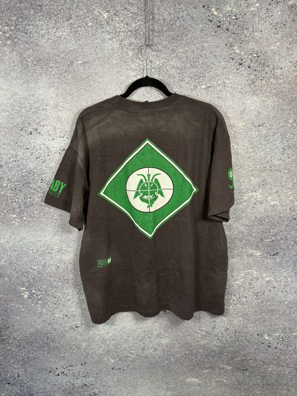 Giant × Vintage Saint Mxxxxxx Saint Enemy Tee Black Green Men's Large Size US L / EU 52-54 / 3 - 13 Thumbnail