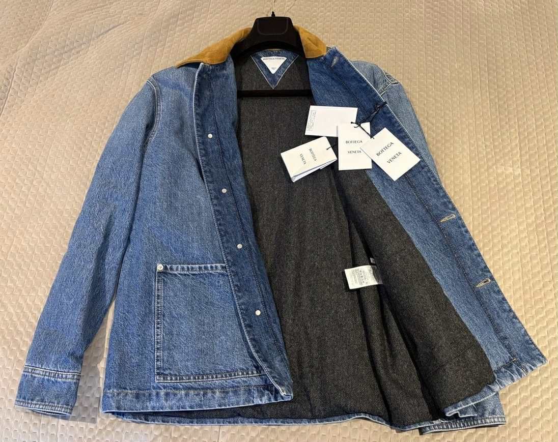 Bottega Veneta Bottega Veneta Long Sleeved Padded Denim Jacket Size US M / EU 48-50 / 2 - 4 Thumbnail