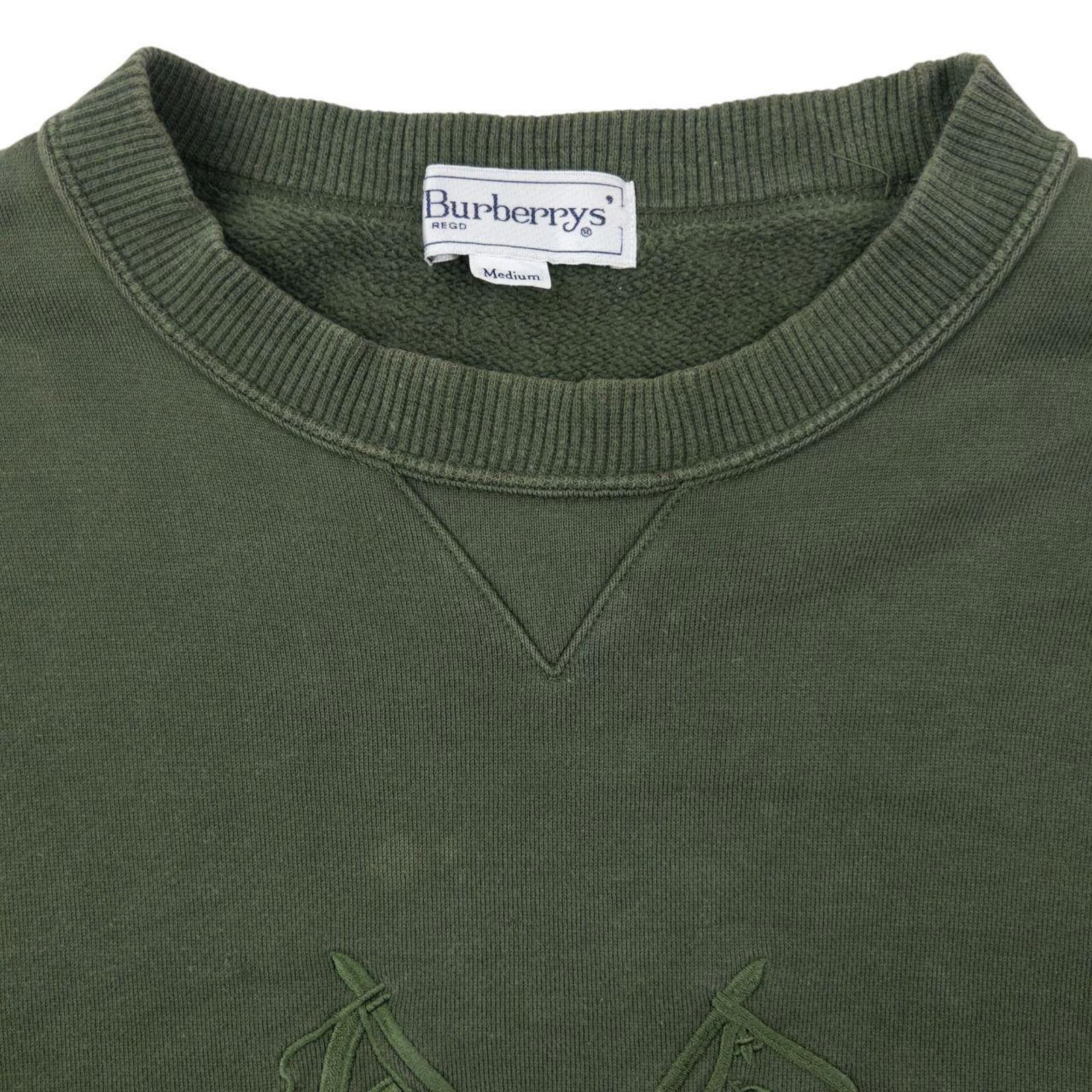 Burberry Vintage 80s Burberry Embroidered Sweatshirt Size S Size US S / EU 44-46 / 1 - 3 Thumbnail