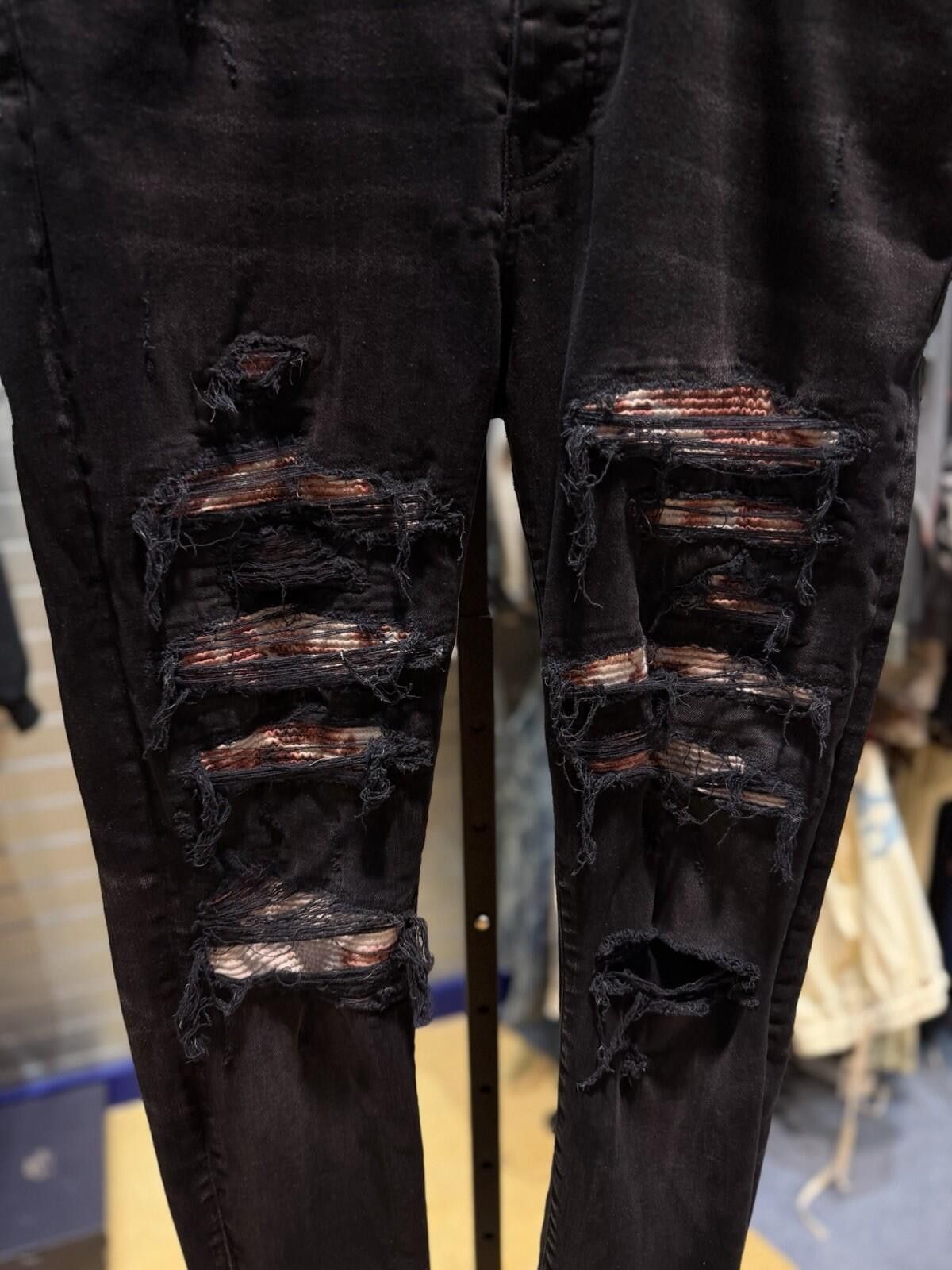 Amiri Size 38 - Amiri Black MX1 Patch Jeans 100% Authentic Size US 38 / EU 54 - 6 Thumbnail