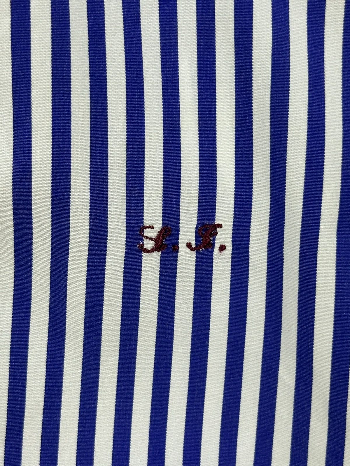 Alfred Dunhill Alfred Dunhill Made to Measure Stripes Flannel Shirt Size US XS / EU 42 / 0 - 8 Thumbnail