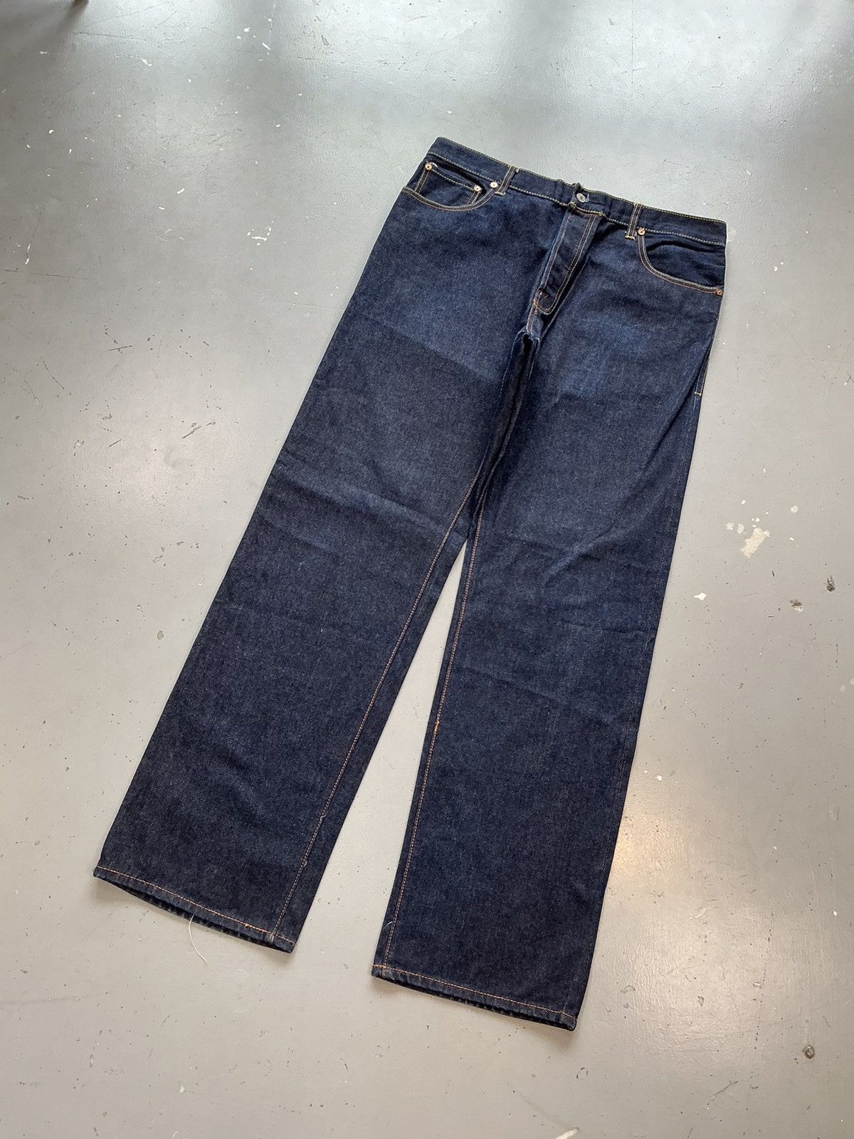 Japanese Brand × Vintage Vintage Evisu inspired diecock seagull printed denim Size US 38 / EU 54 - 3 Thumbnail