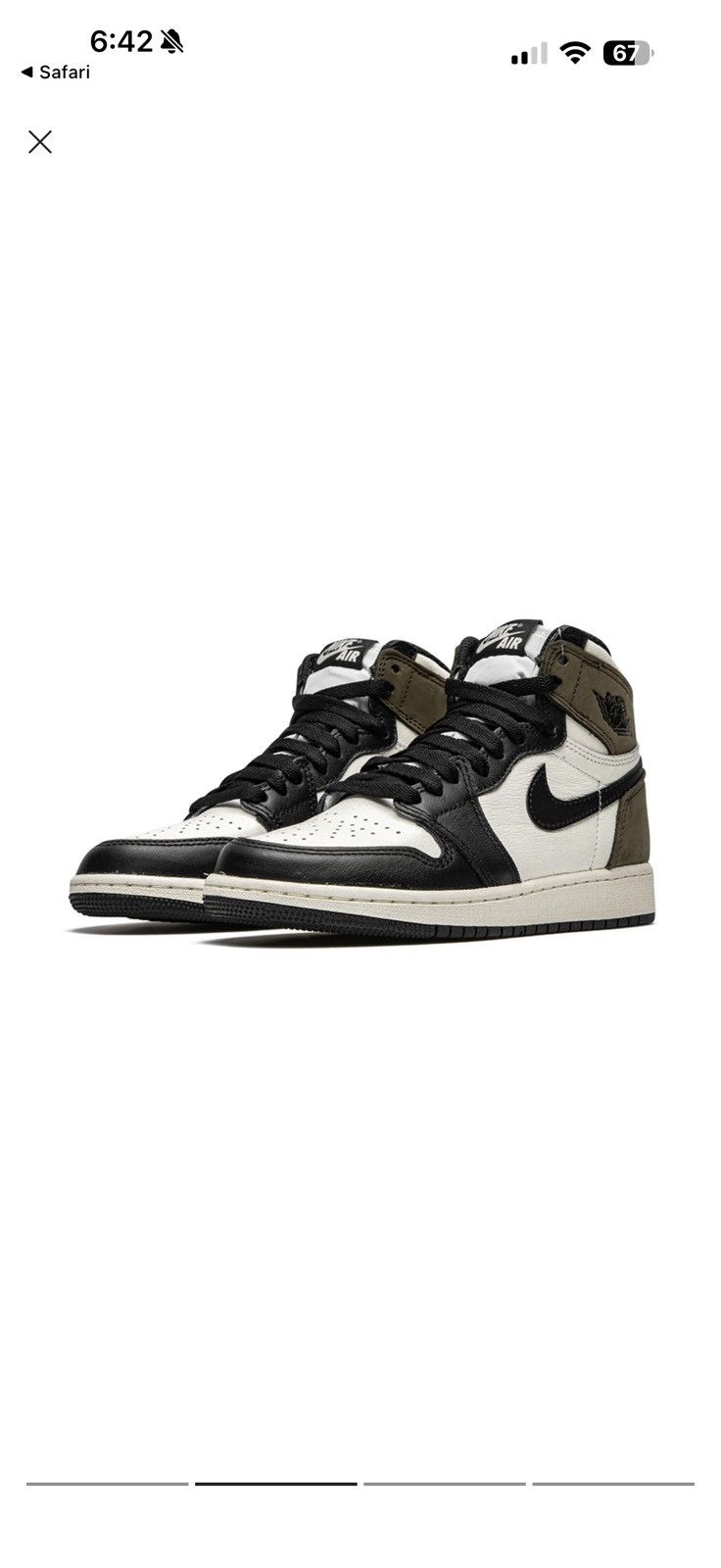 Jordan Brand Nike Air Jordan 1 Mocha Size US 11 / EU 44 - 2 Thumbnail