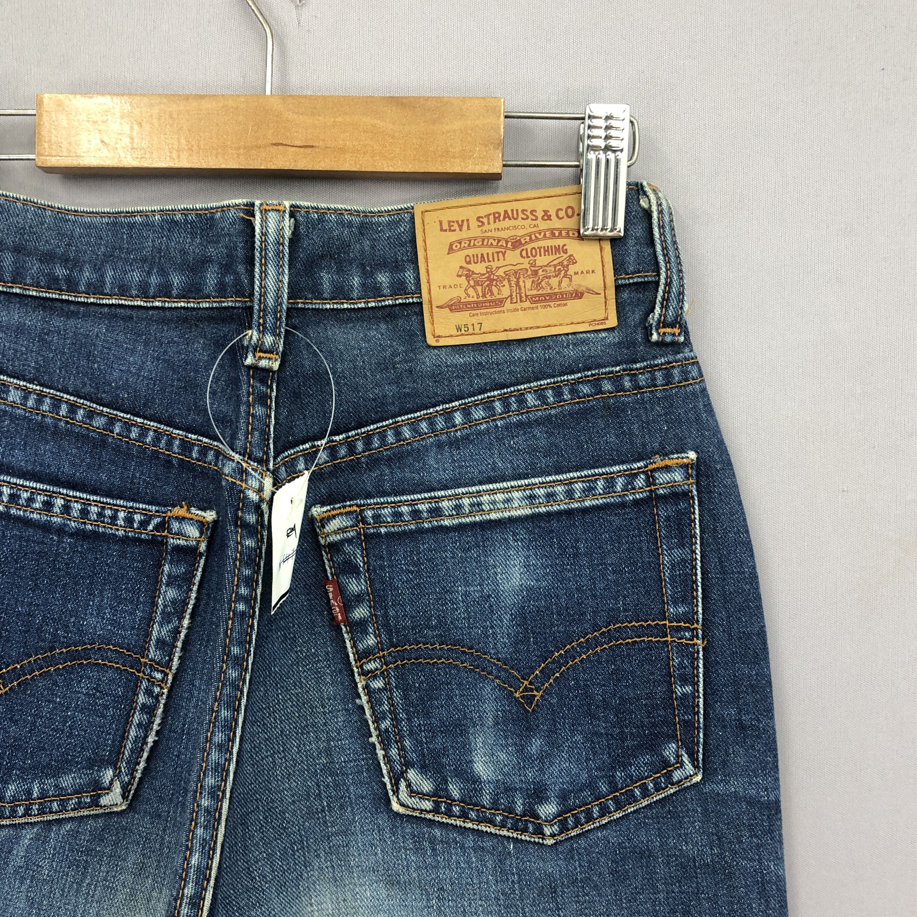 Levi's Vintage Levis 517 Flare Jeans Levi's Wide Leg Bootcut Denim Size 24" / US 00 / IT 34 - 5 Thumbnail