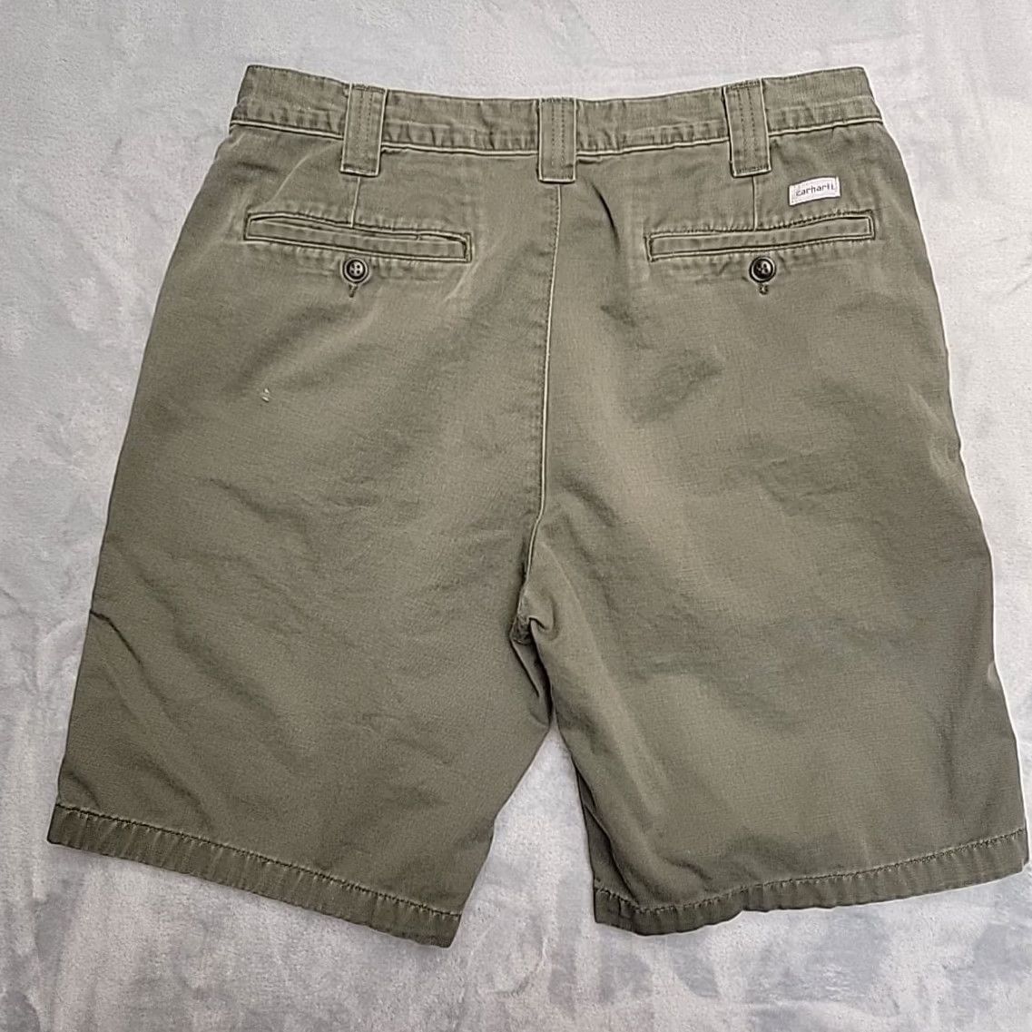 Carhartt Carhartt Shorts Men 32 Green Twill Chino Flat Front Outdoor Casual Workwear Cargo Pants Size US 32 / EU 48 - 3 Thumbnail