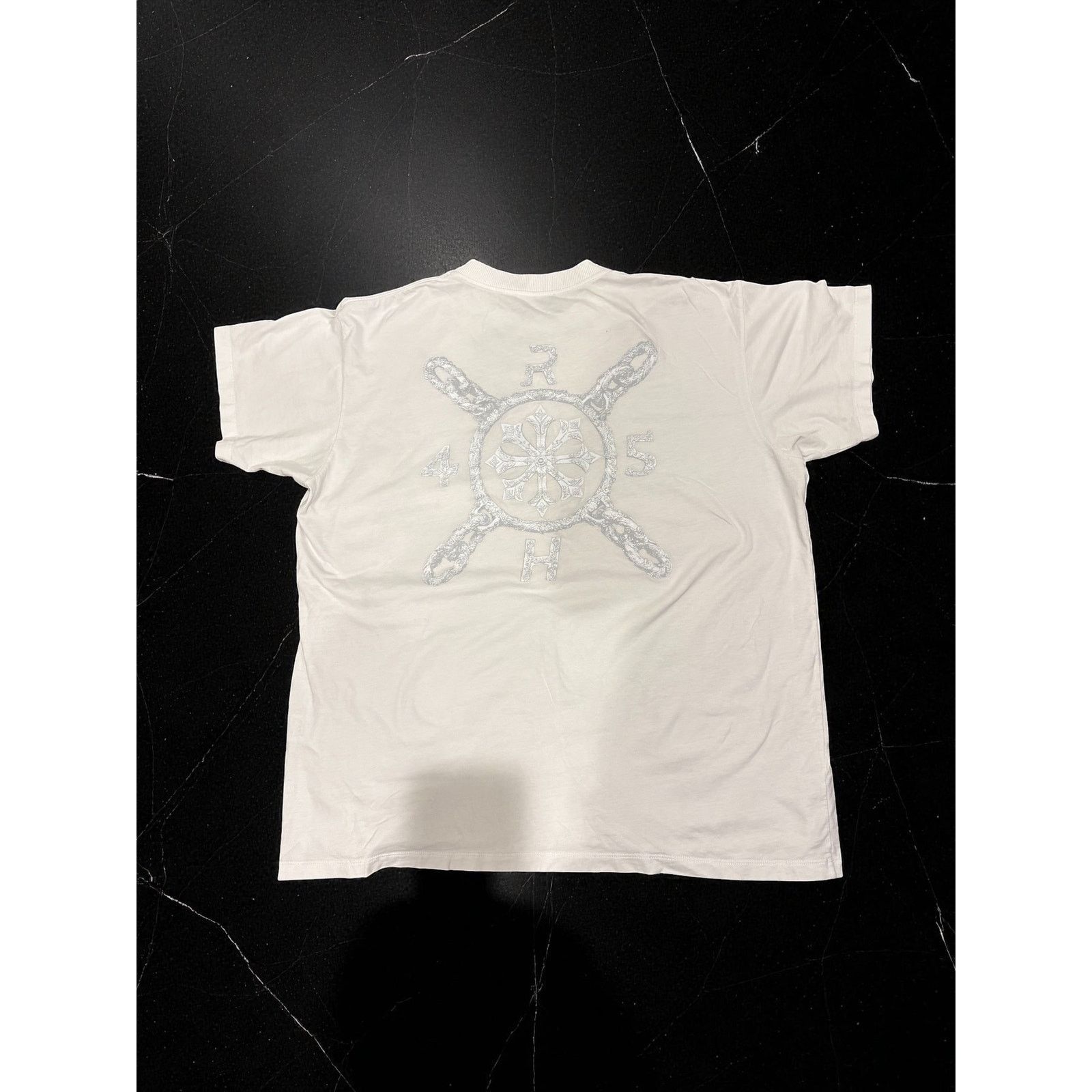 Other UK RH45 London Streetwear Mens White Metallic Graphic Tee L Size US L / EU 52-54 / 3 - 2 Thumbnail