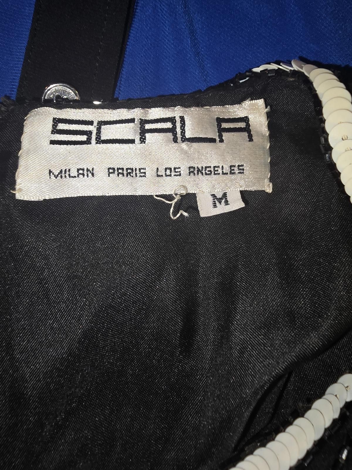 Black Scale Vintage Scala Beaded Top - Size M Size M / US 6-8 / IT 42-44 - 3 Thumbnail