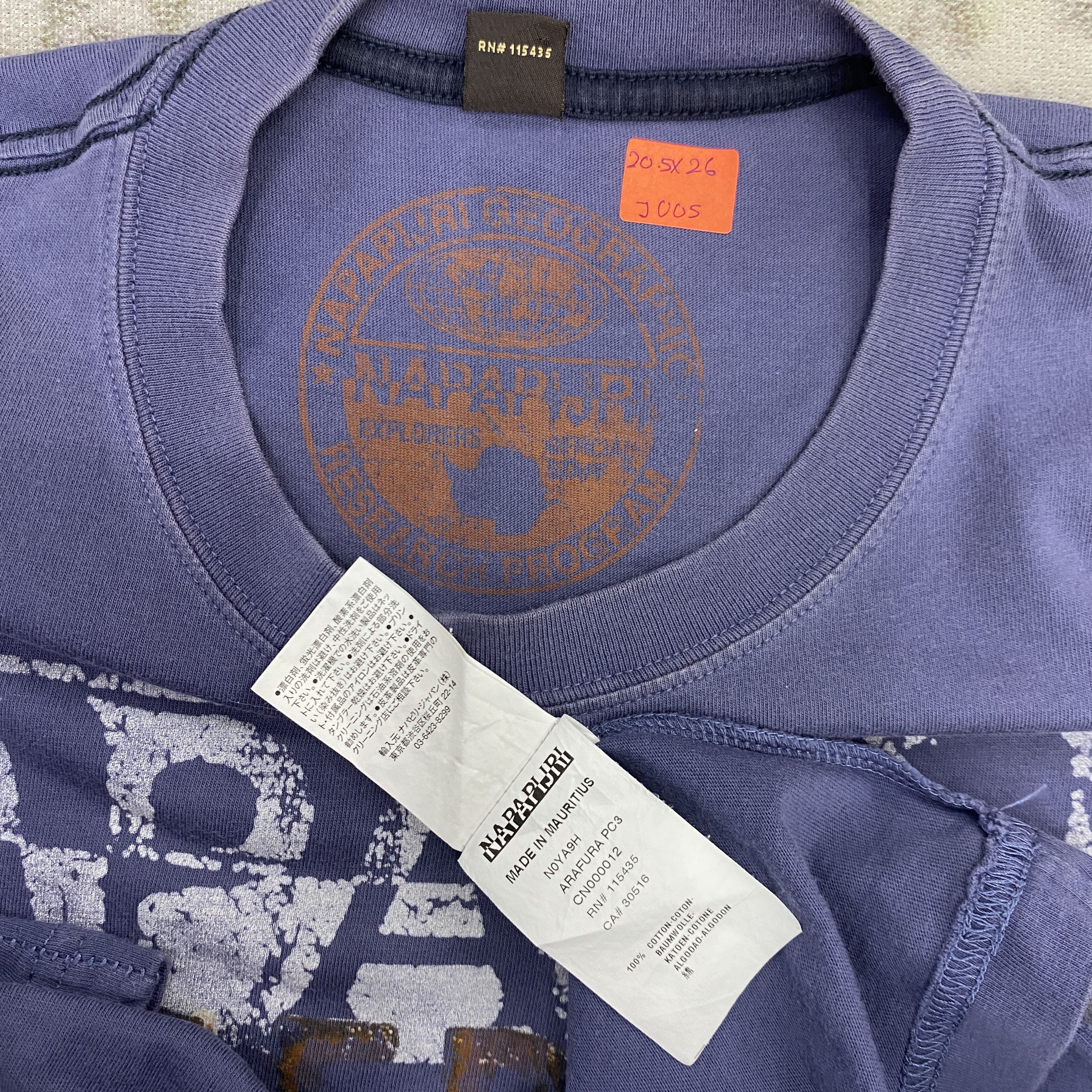Napapijri Vintage Napapijri Expedition Permit TShirt - J005 Size US M / EU 48-50 / 2 - 5 Thumbnail