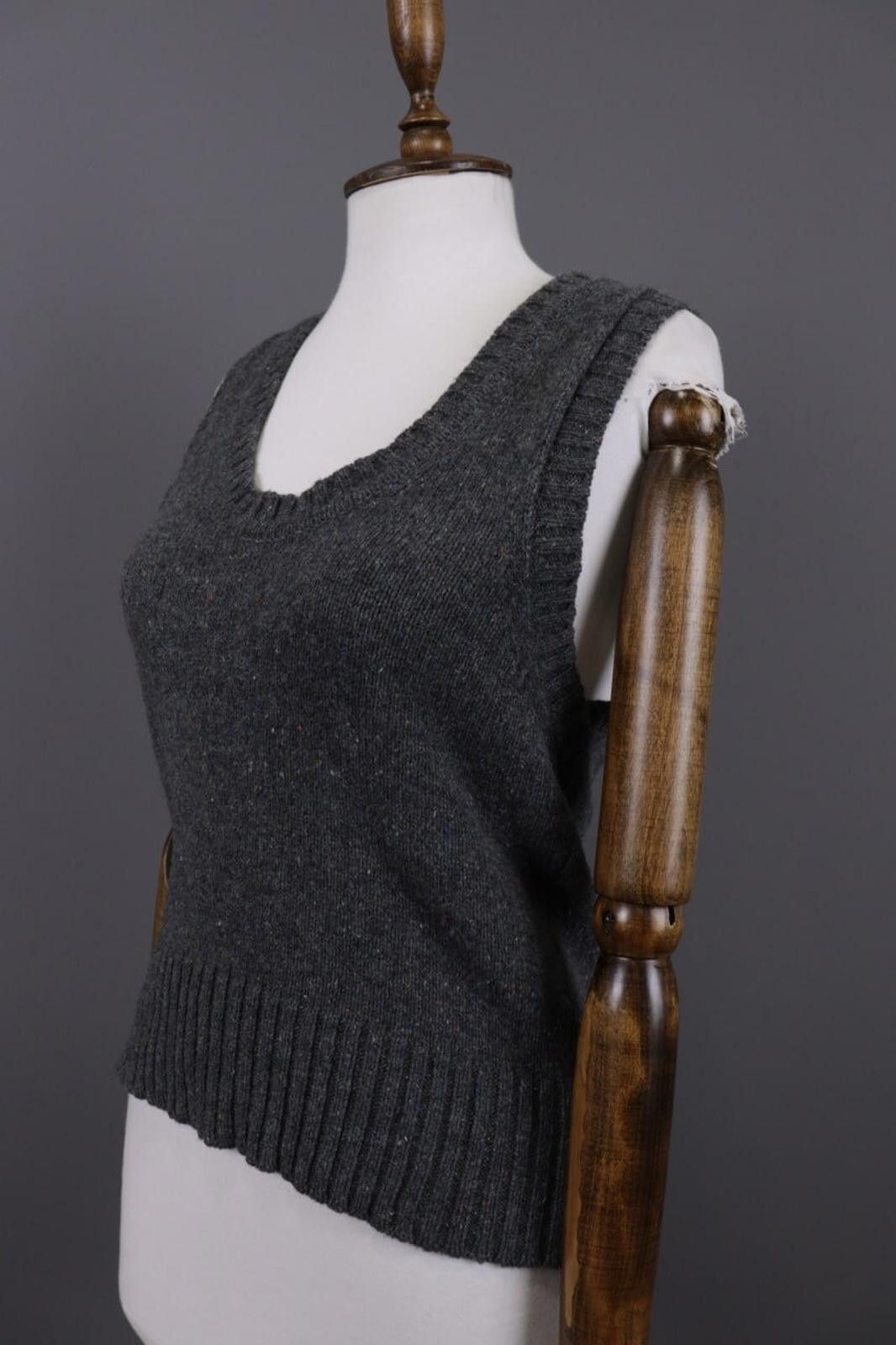 Margaret Howell Margaret Howell MHL Japan Gray Knitted Wool Vest Size 2 / S Size XS / US 0-2 / IT 36-38 - 7 Thumbnail
