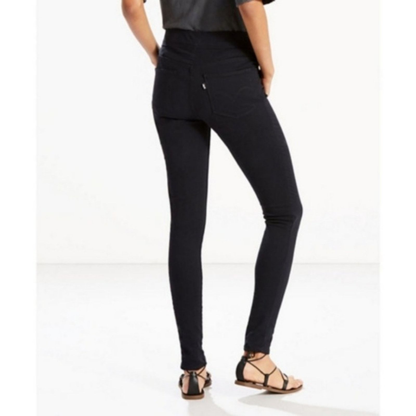 Levi's Levi’s Perfectly Slimming Pull-On Black Leggings Size 27" / US 4 / IT 40 - 2 Thumbnail