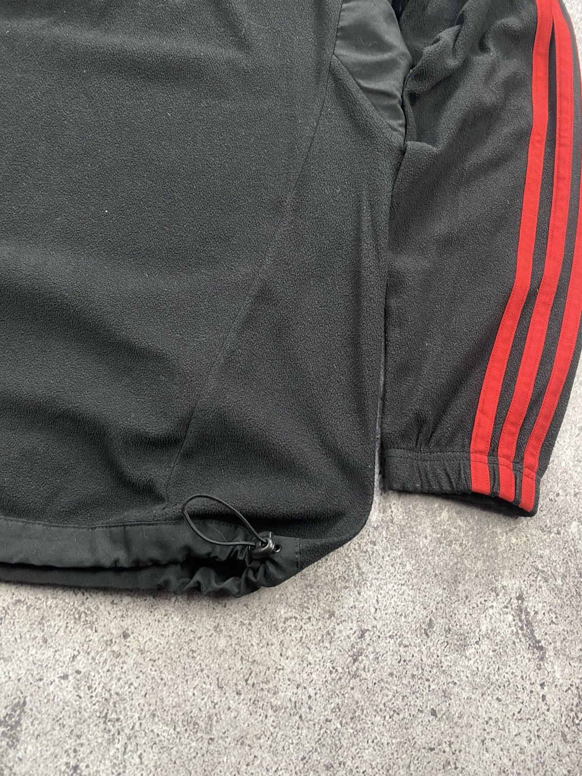 Adidas 💥 Vintage Adidas Ac Milan Halfzip Fleece Jacket Size US M / EU 48-50 / 2 - 5 Thumbnail