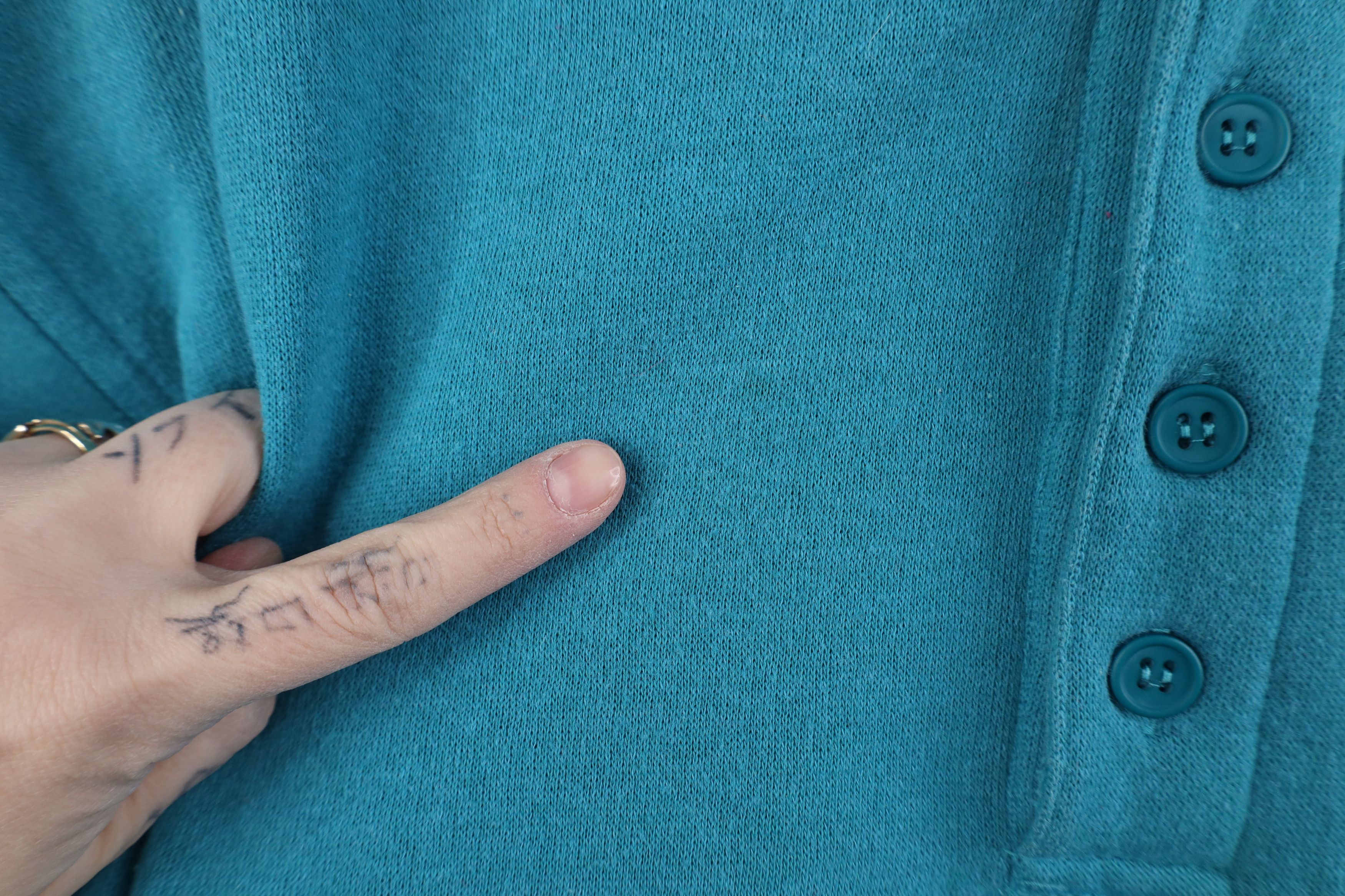Vintage Vintage 90s Streetwear Blank Boxy Fit Collared Sweatshirt Size L / US 10 / IT 46 - 8 Thumbnail