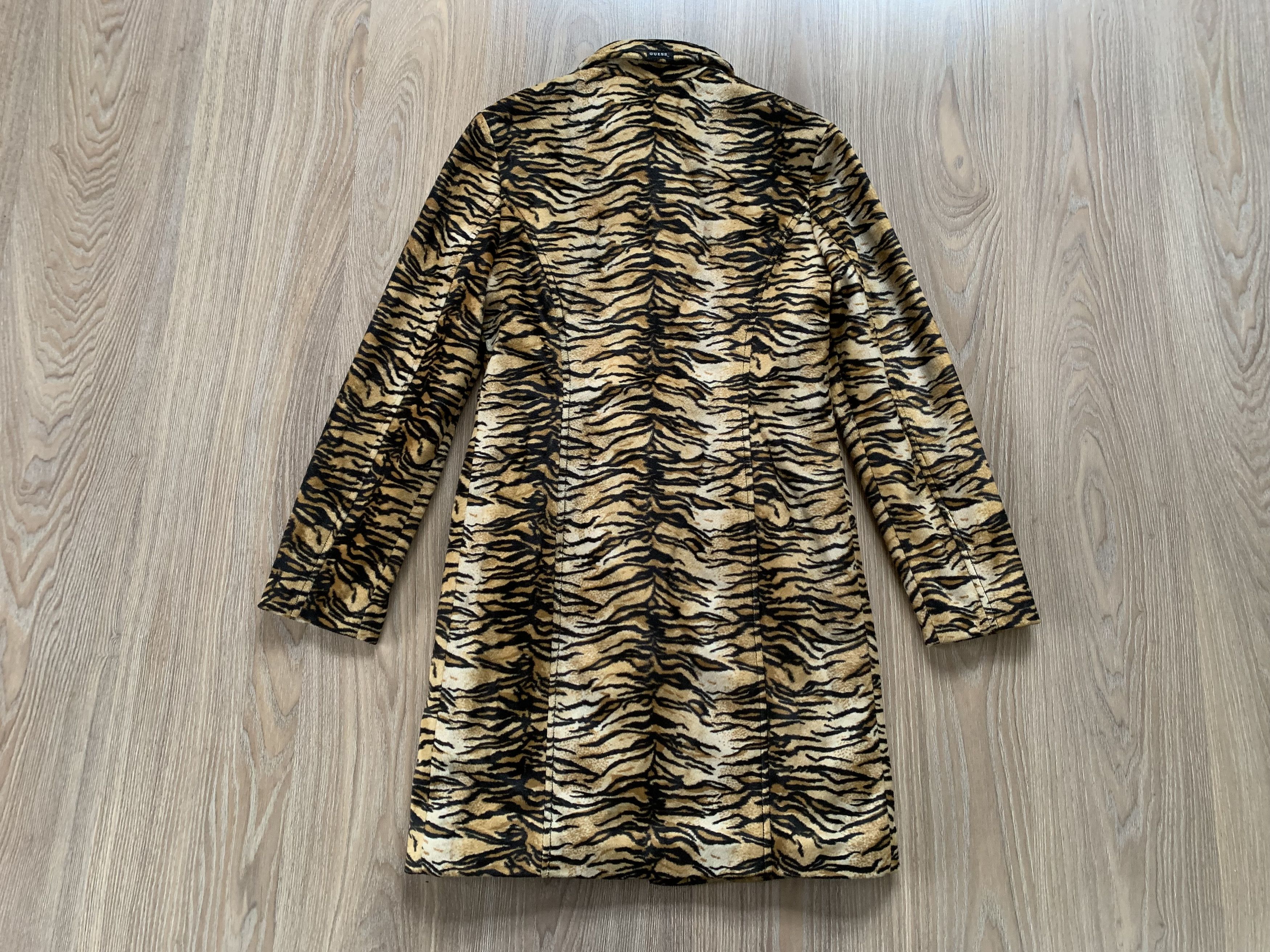 Guess Guess Tiger Print Faux Fur Coat Size S / US 4 / IT 40 - 3 Thumbnail