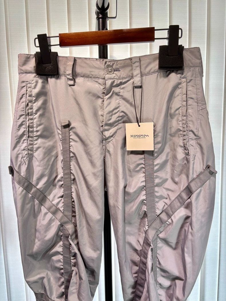 Issey Miyake Issey Miyake size:1 Grey pleated spiral textured casual pa Size 22" - 4 Thumbnail