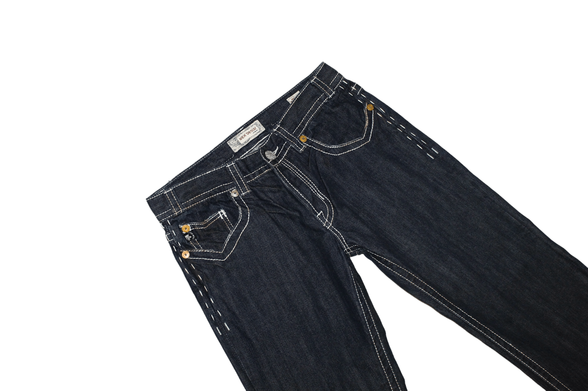 Mek Denim Y2K💥MEK DENIM USA Handcrafted Button Fly Baggy Rap Jeans Size US 33 - 4 Thumbnail