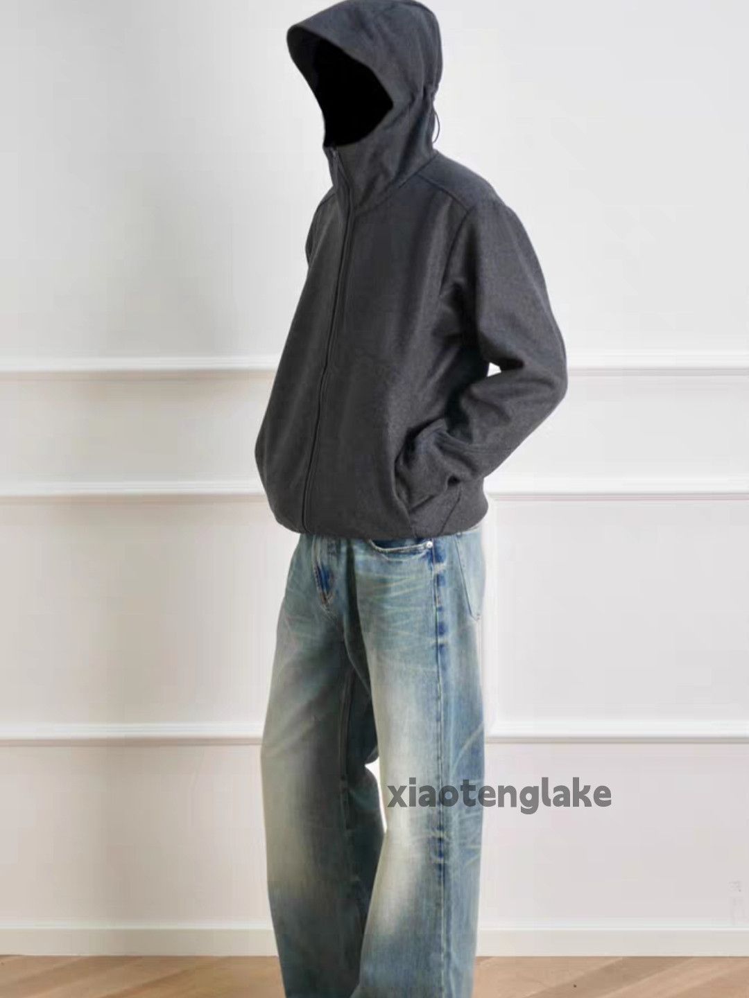 Jean ltx vintage washed faded cleanfit loose baggy flared jeans Size US 34 / EU 50 - 2 Thumbnail