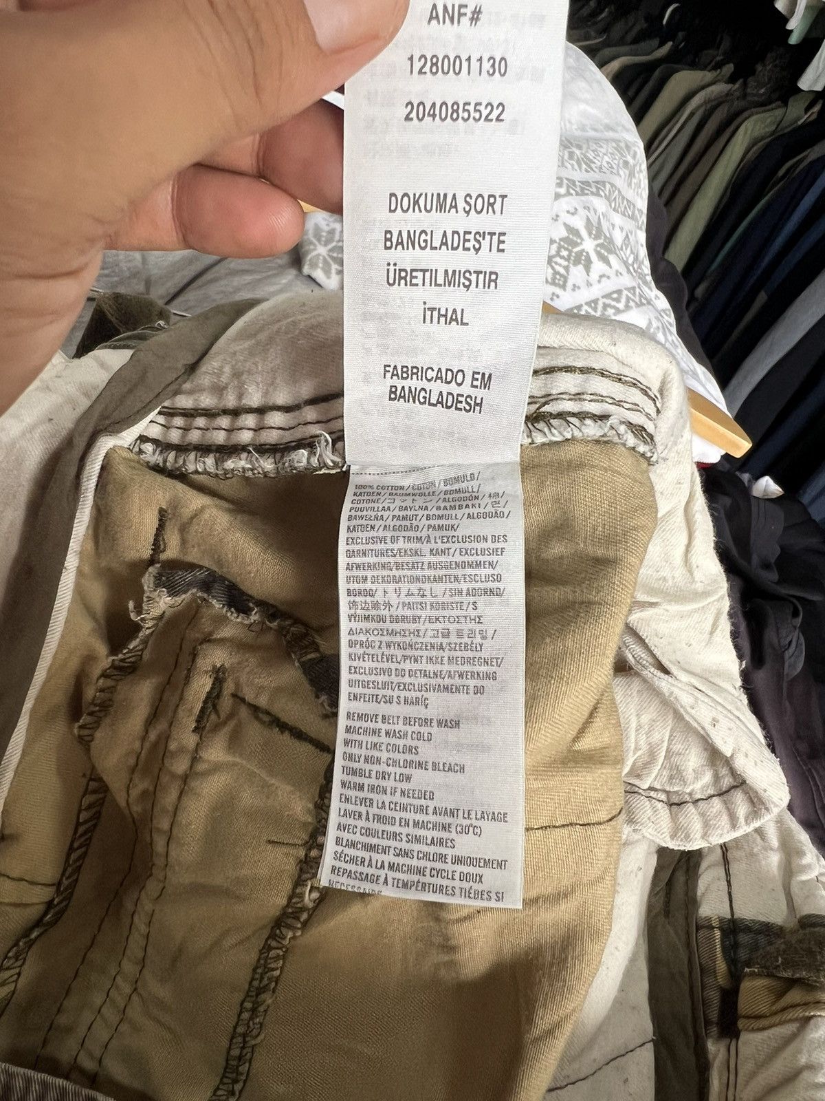 Abercrombie & Fitch 🔥Vintage Abercrombie & Fitch Camo Short Pant Cargo Size US 31 - 18 Thumbnail