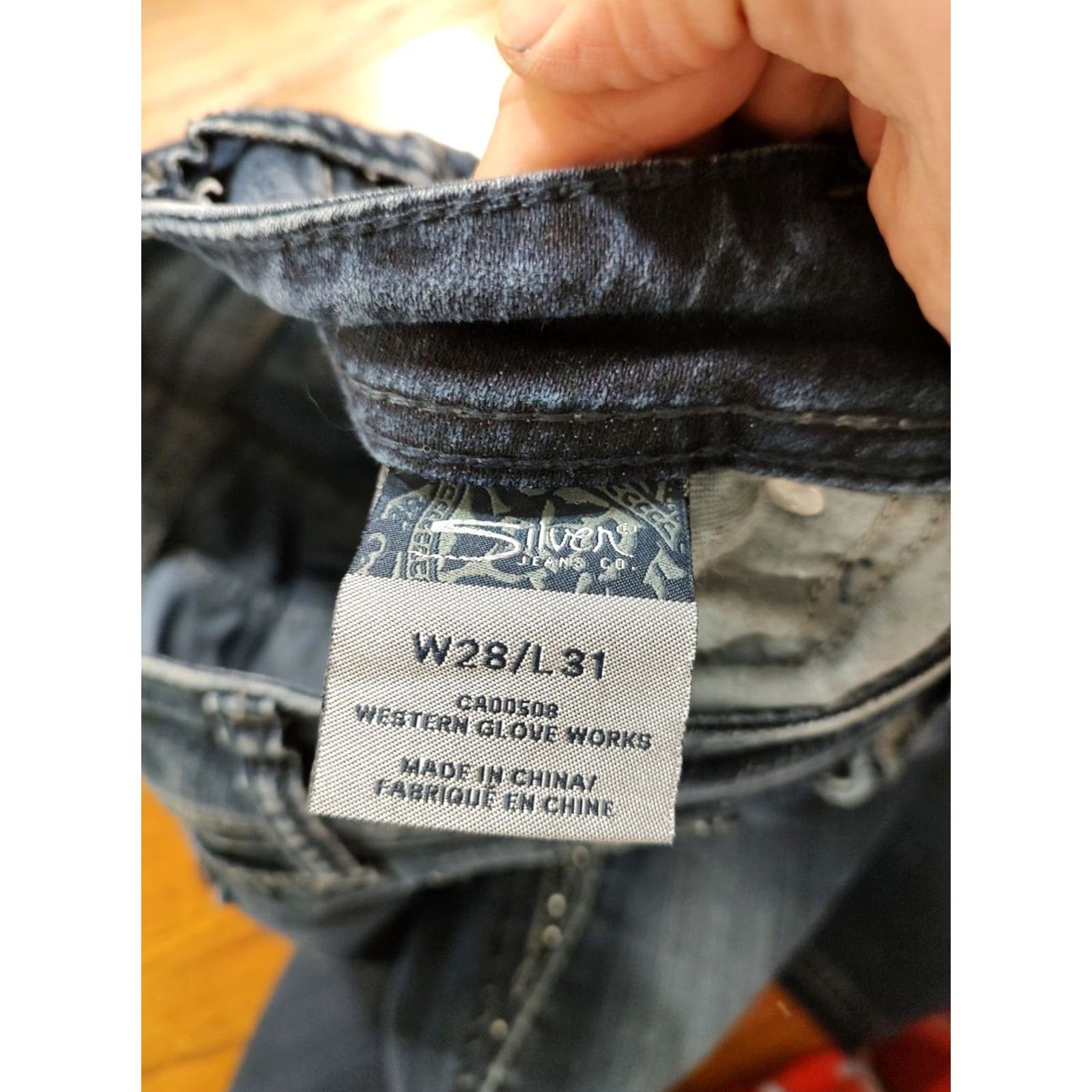 Silver Jeans Co. Silver Jeans Suki 17'' Denim Jeans Womens Bootcut Regular 28x31 Dark Wash Embroidered blue Jeans Womens Size 28" / US 6 / IT 42 - 7 Thumbnail