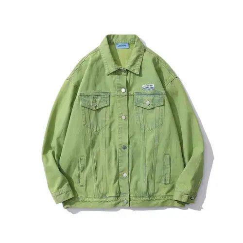 Designer × Japanese Brand × Jean Green Jeans Jacket Cardigan Size US XL / EU 56 / 4 - 1 Thumbnail