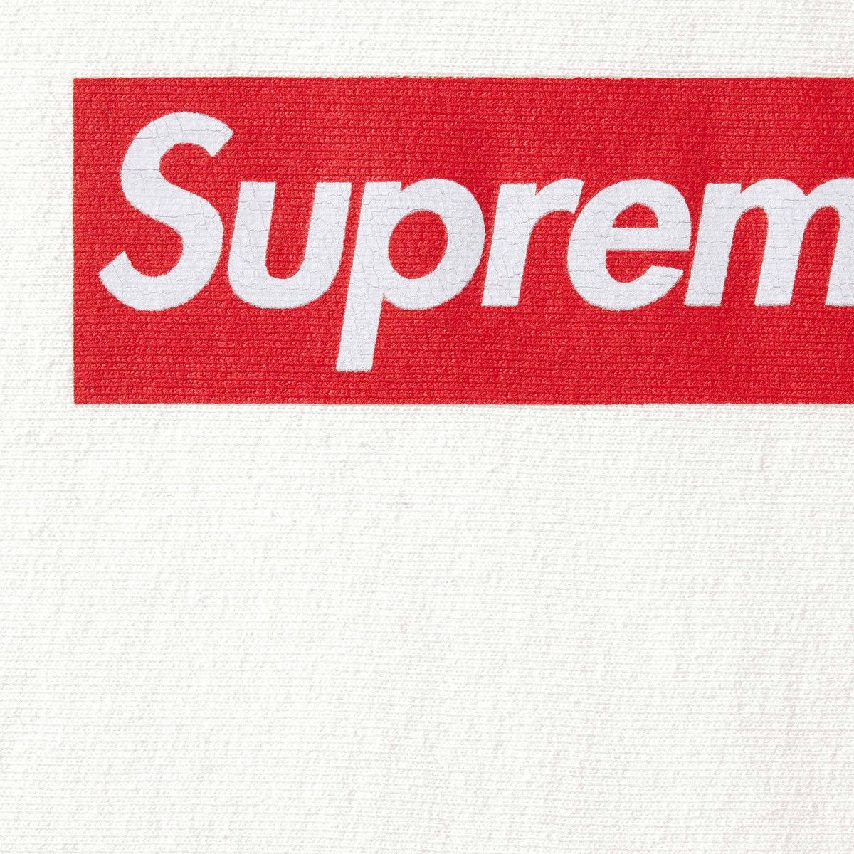 Supreme Supreme Washed White Box Logo Crewneck - Sz S Size US S / EU 44-46 / 1 - 8 Thumbnail