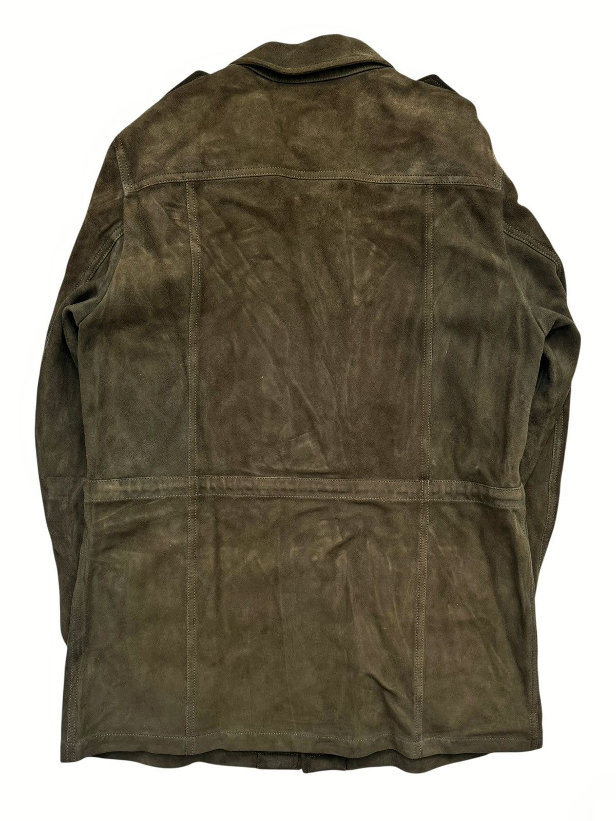 Saint Laurent Paris 2016 Hedi Era Goat Leather Military Army Jacket Size US M / EU 48-50 / 2 - 2 Thumbnail
